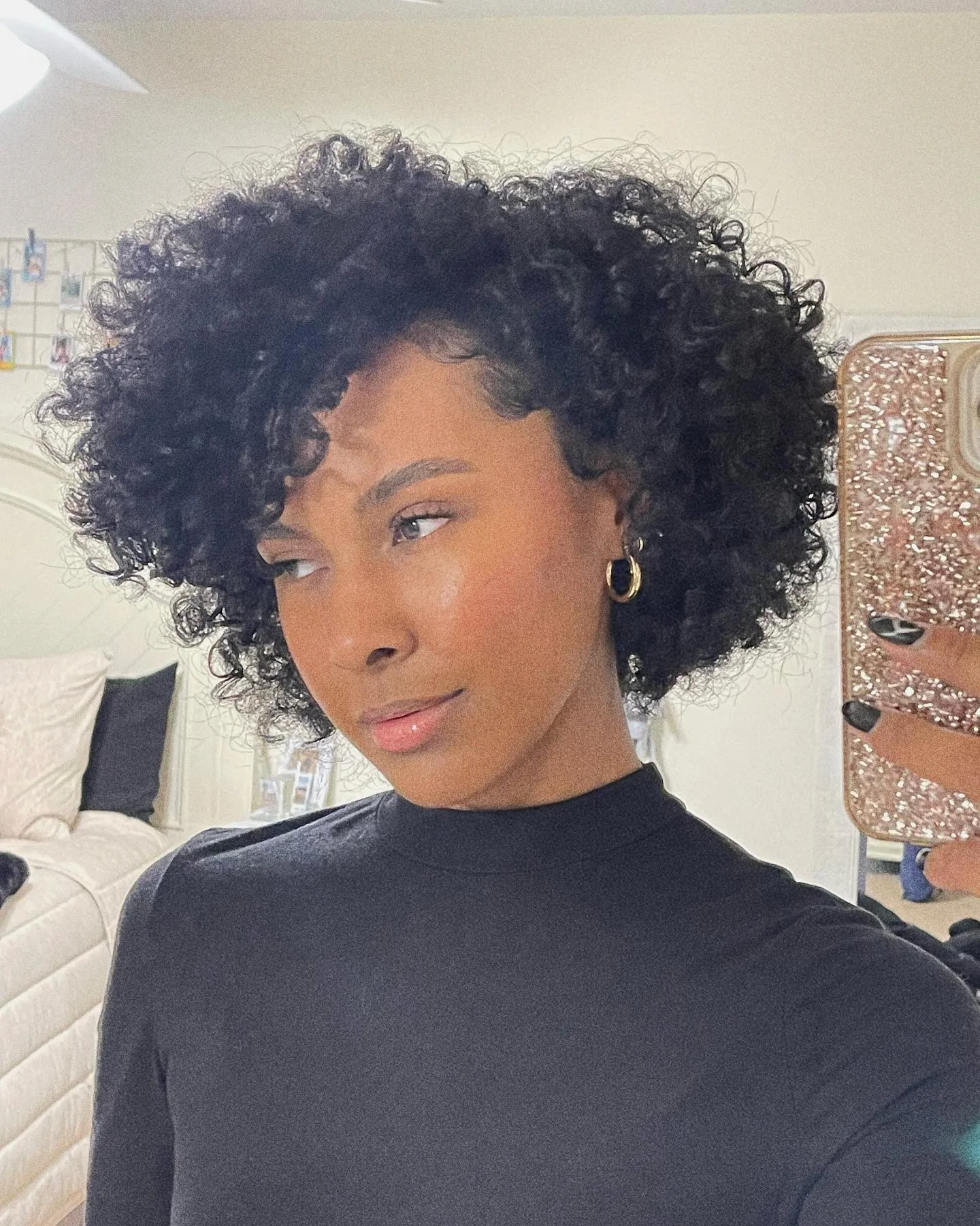 regal summer hairstyle black women 2026 Voluminous Curly Crop With Soft Definition