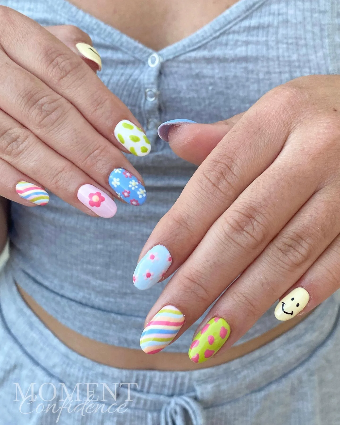 funky summer nails 2026 Pastel Playground Patterns With Y2K Energy
