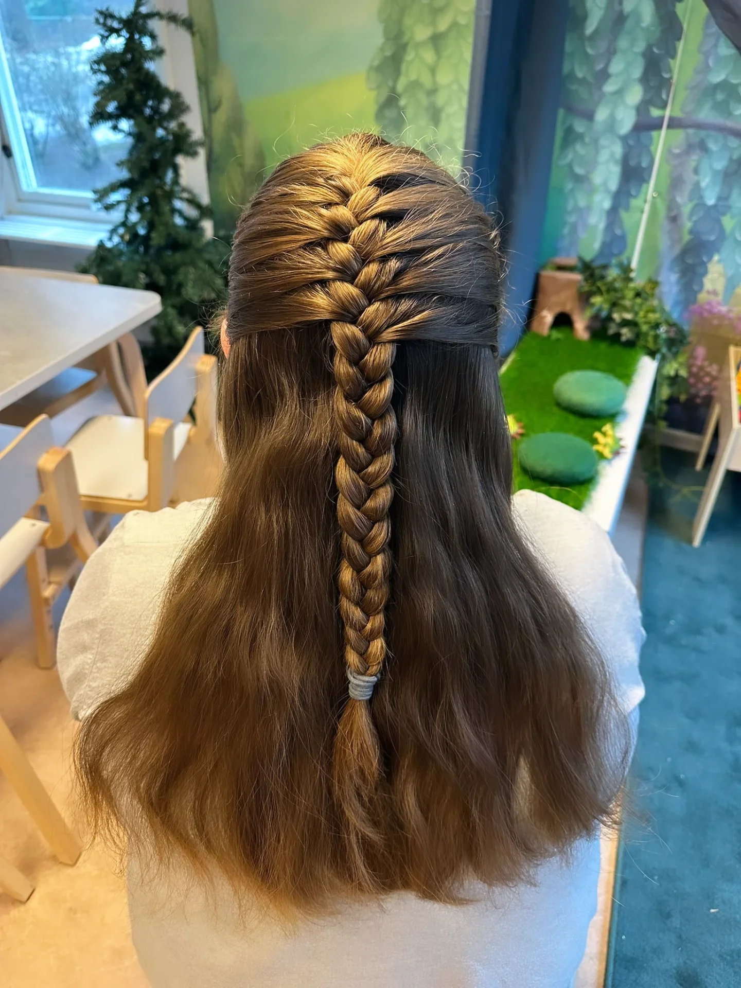 natural summer braids hairstyle 2026 Classic Center Braid For Natural Everyday Texture