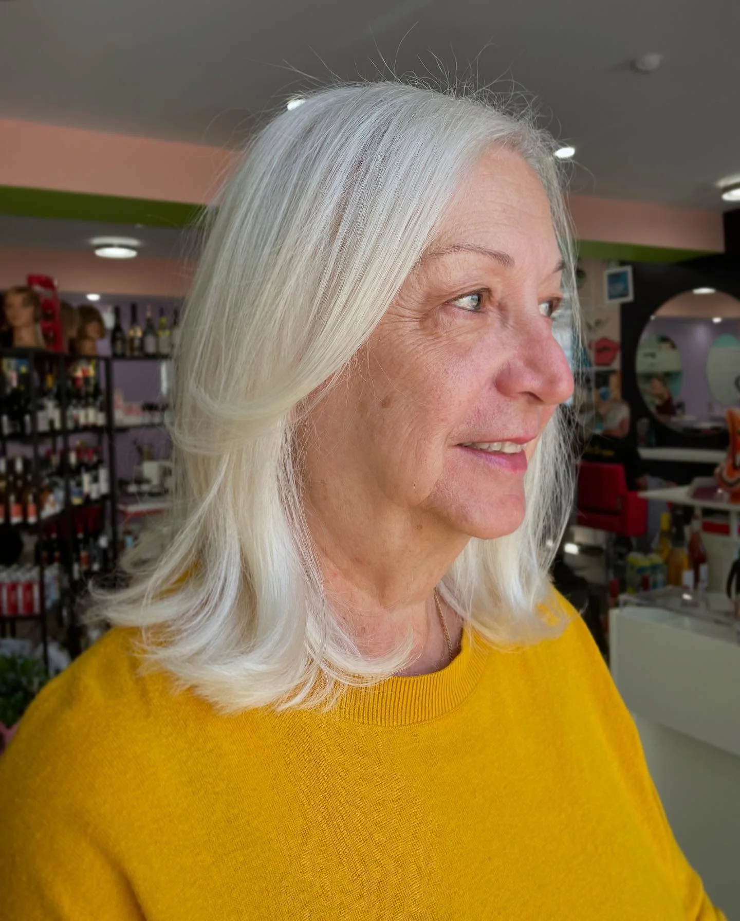 stylish summer haircuts for women over 60 2026 Long Silver Layers With Natural Flow