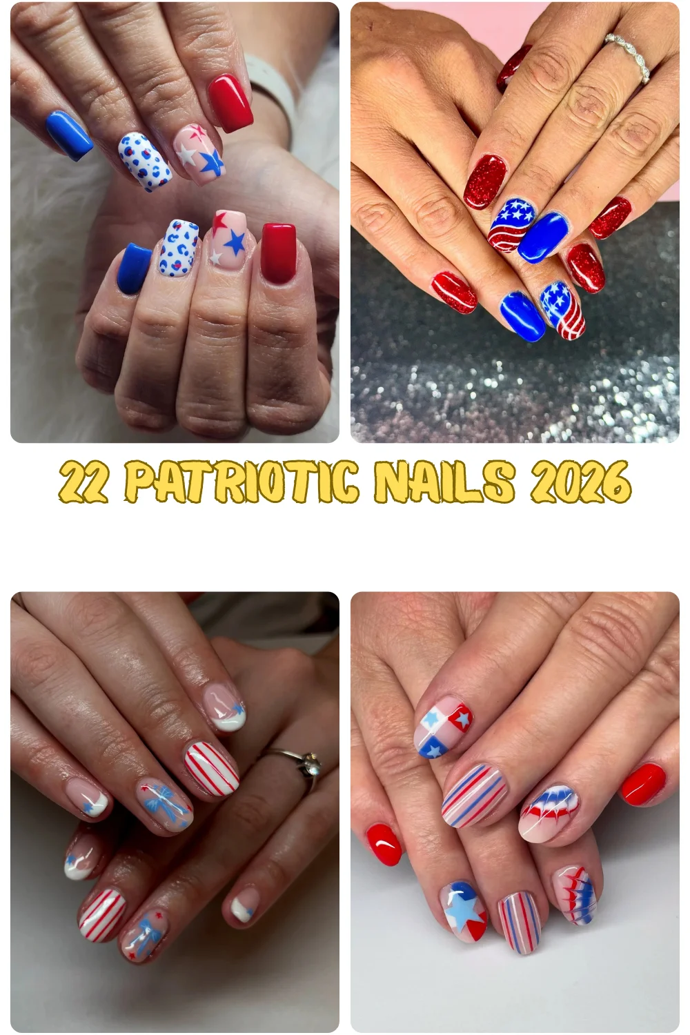 22 Patriotic Nails 2026 - Chic Red, White & Blue Nail Ideas For Summer