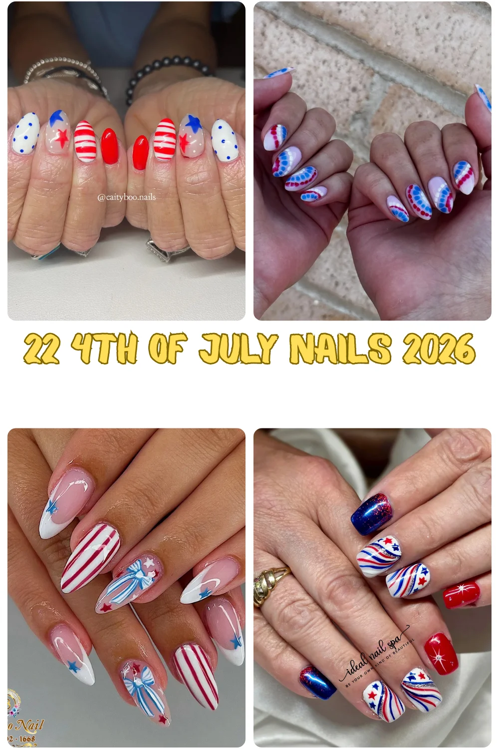 22 4th Of July Nails 2026 - Cute Red, White & Blue Manicure Ideas For Summer