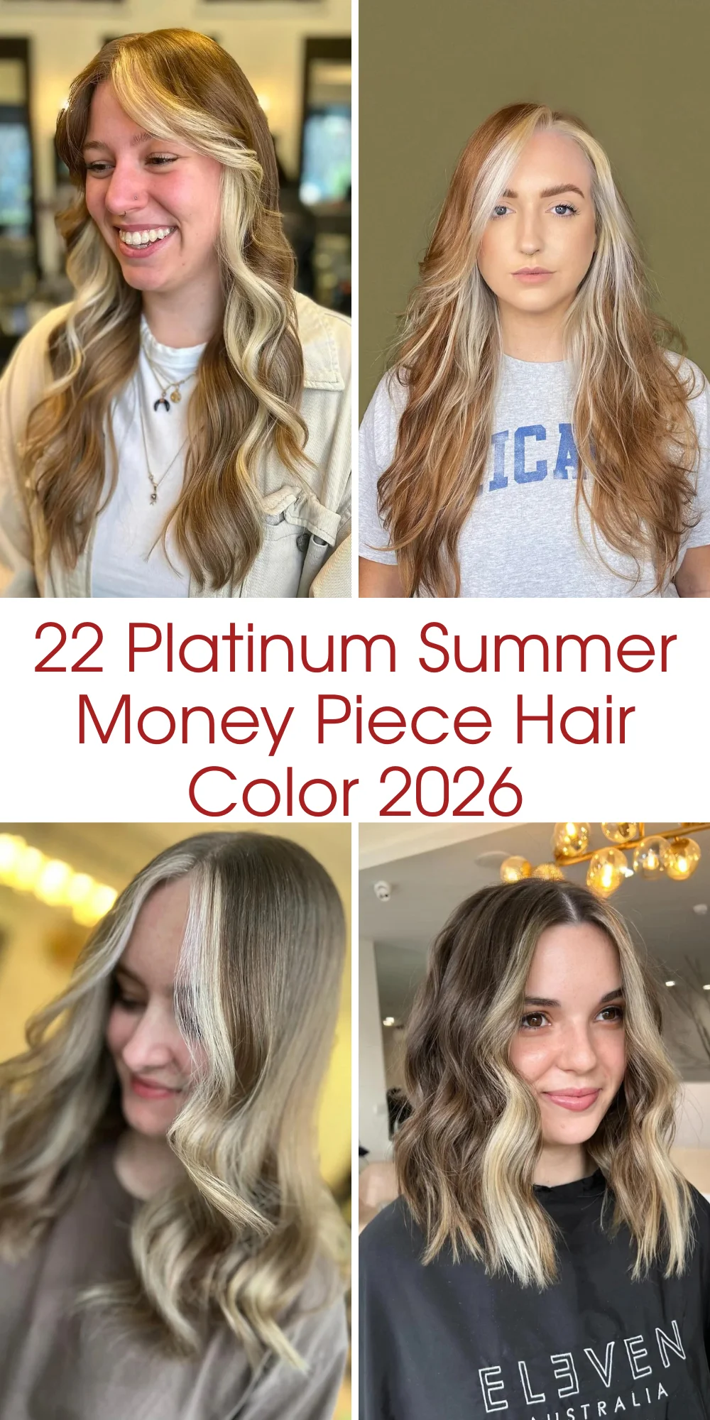 22 Platinum Summer Money Piece Hair Color 2026 Ideas That Make Brunettes Glow