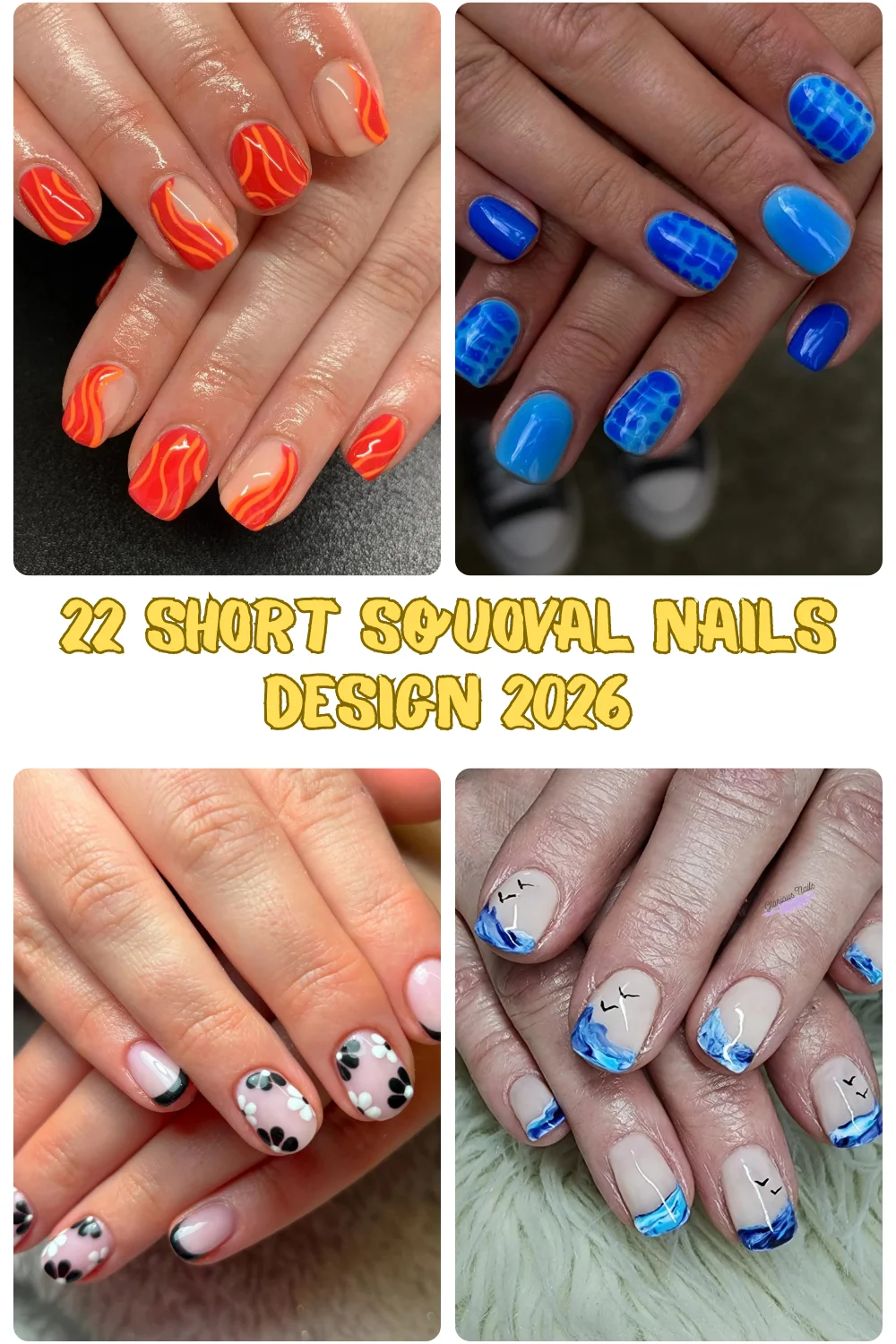 22 Short Squoval Nails Design 2026: Chic, Cute & Summer-Ready Ideas To Try