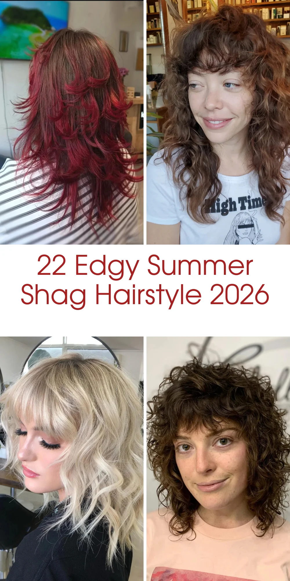 22 Edgy Summer Shag Hairstyle 2026 Ideas That Make Layered Hair Feel Cool Again