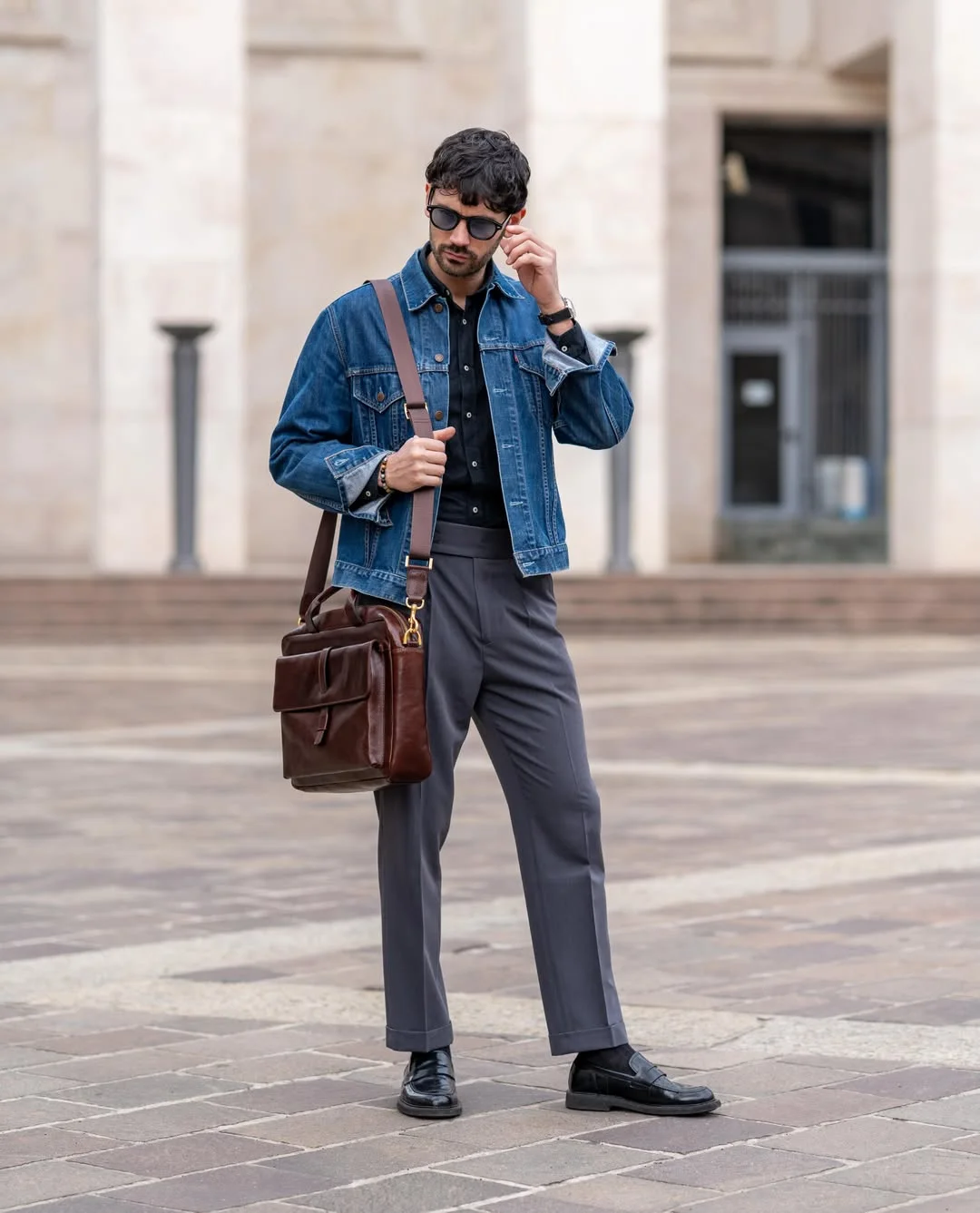 fall outfits ideas for men 2026 Elevated Denim And Tailored Trousers For Modern City Style