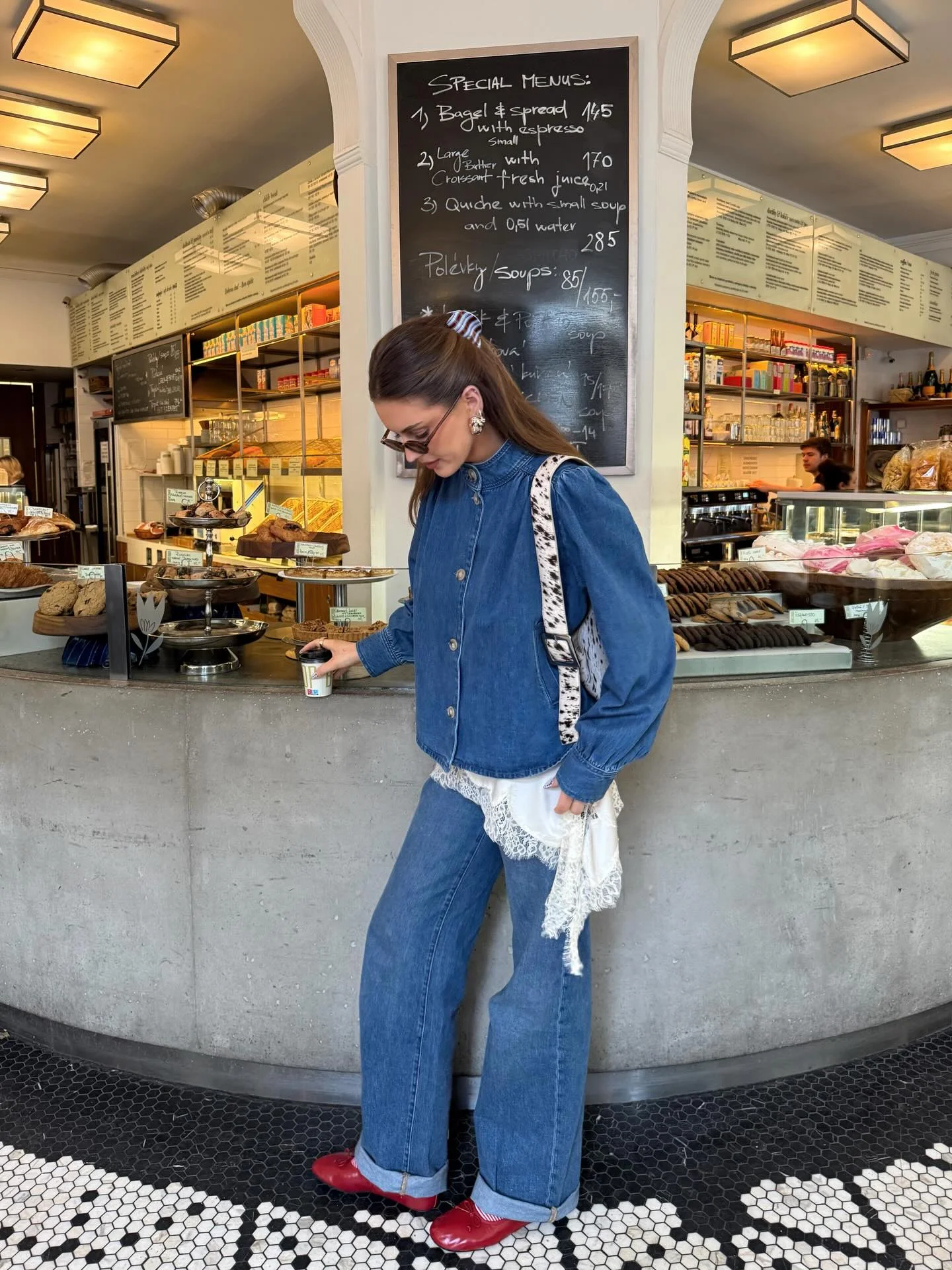 fall outfits with jeans jacket 2026 Soft Denim Layers With A Romantic Twist