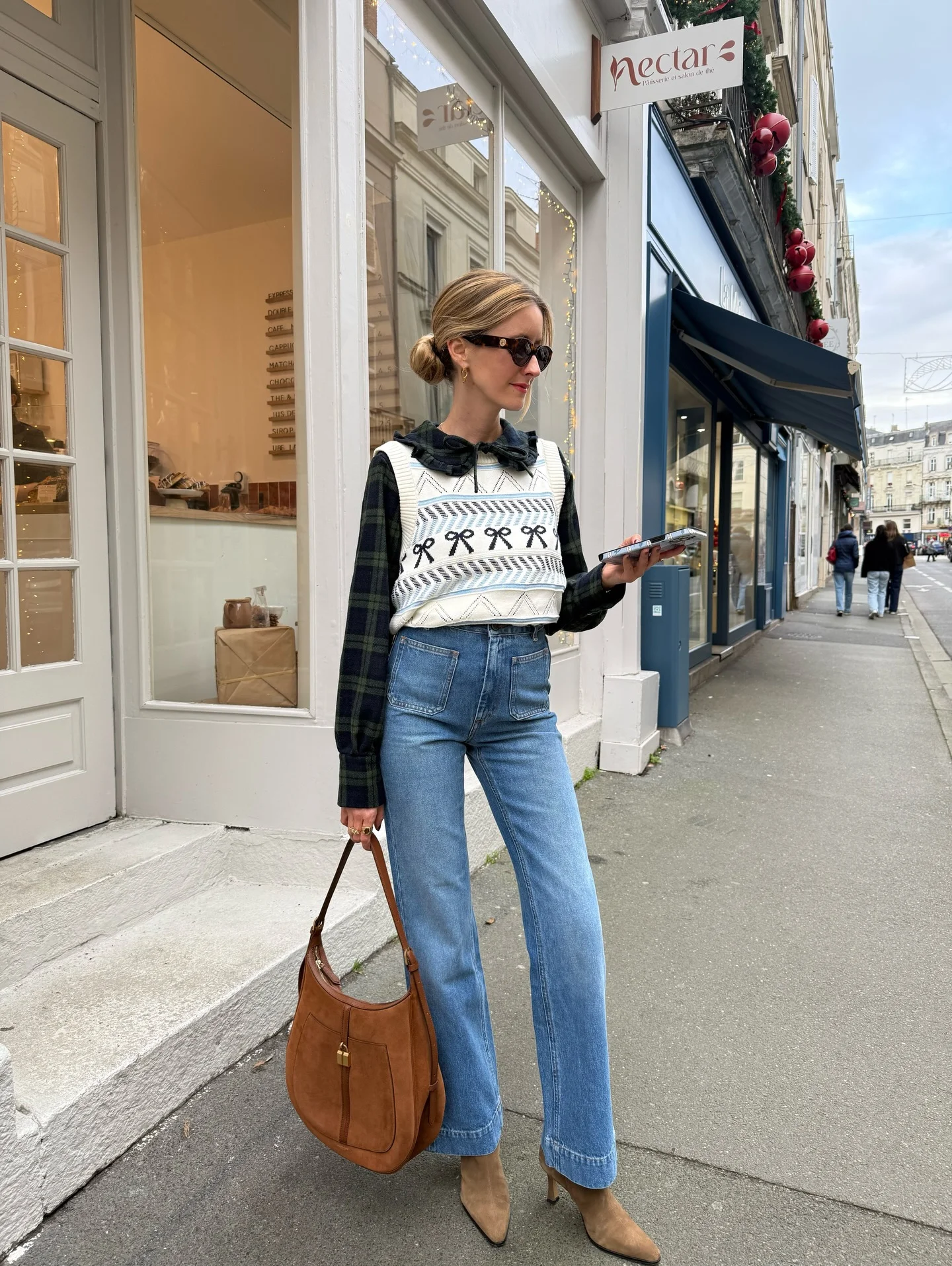 fall outfits with vests 2026 Parisian Charm With A Statement Sweater Vest