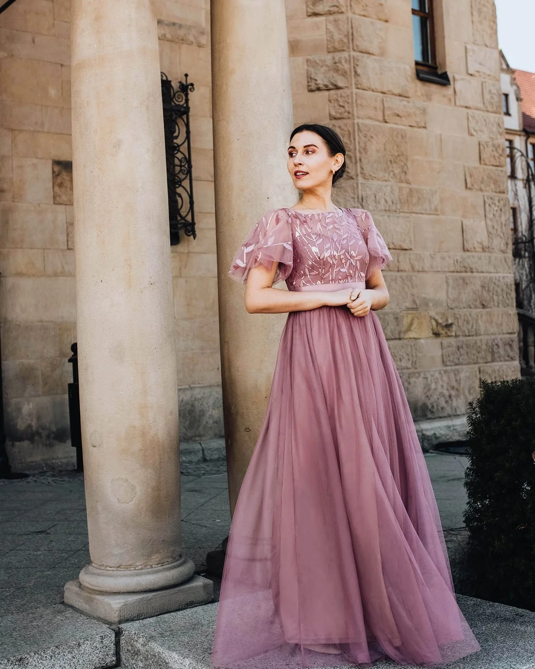 fall wedding guest dress 2026 Dusty Rose Romance For Formal Autumn Celebrations