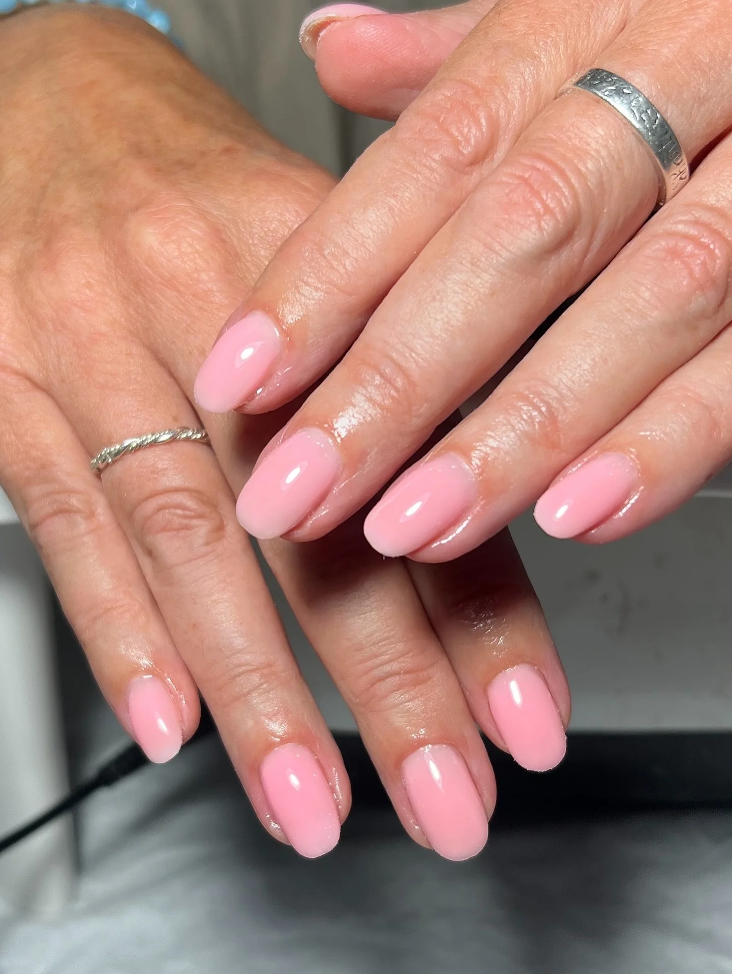 plain summer nails 2026 Strawberry Milk Pink With A Soft Glossy Finish