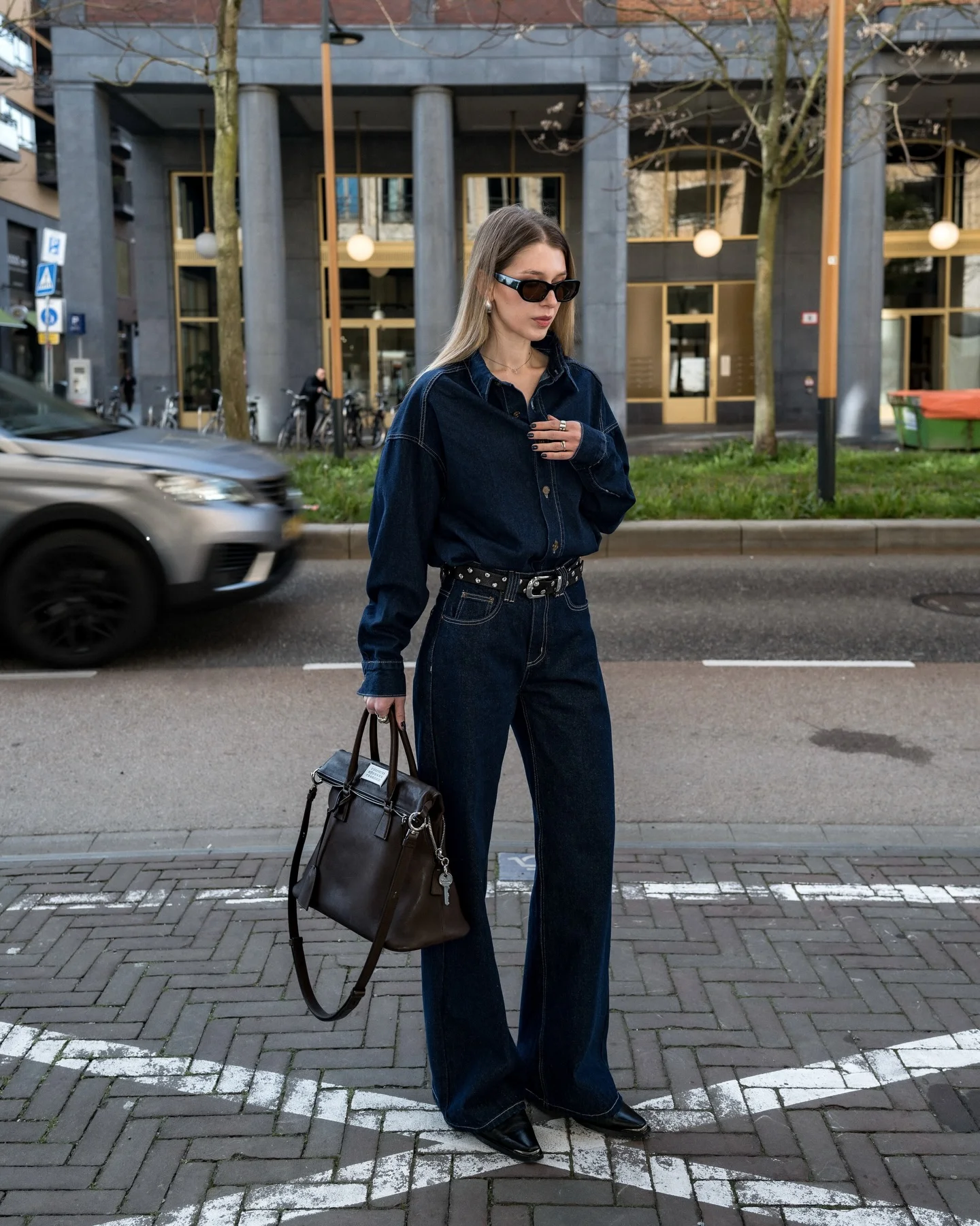 fall outfits with jeans 2026 Dark Denim Dressing From Head To Toe