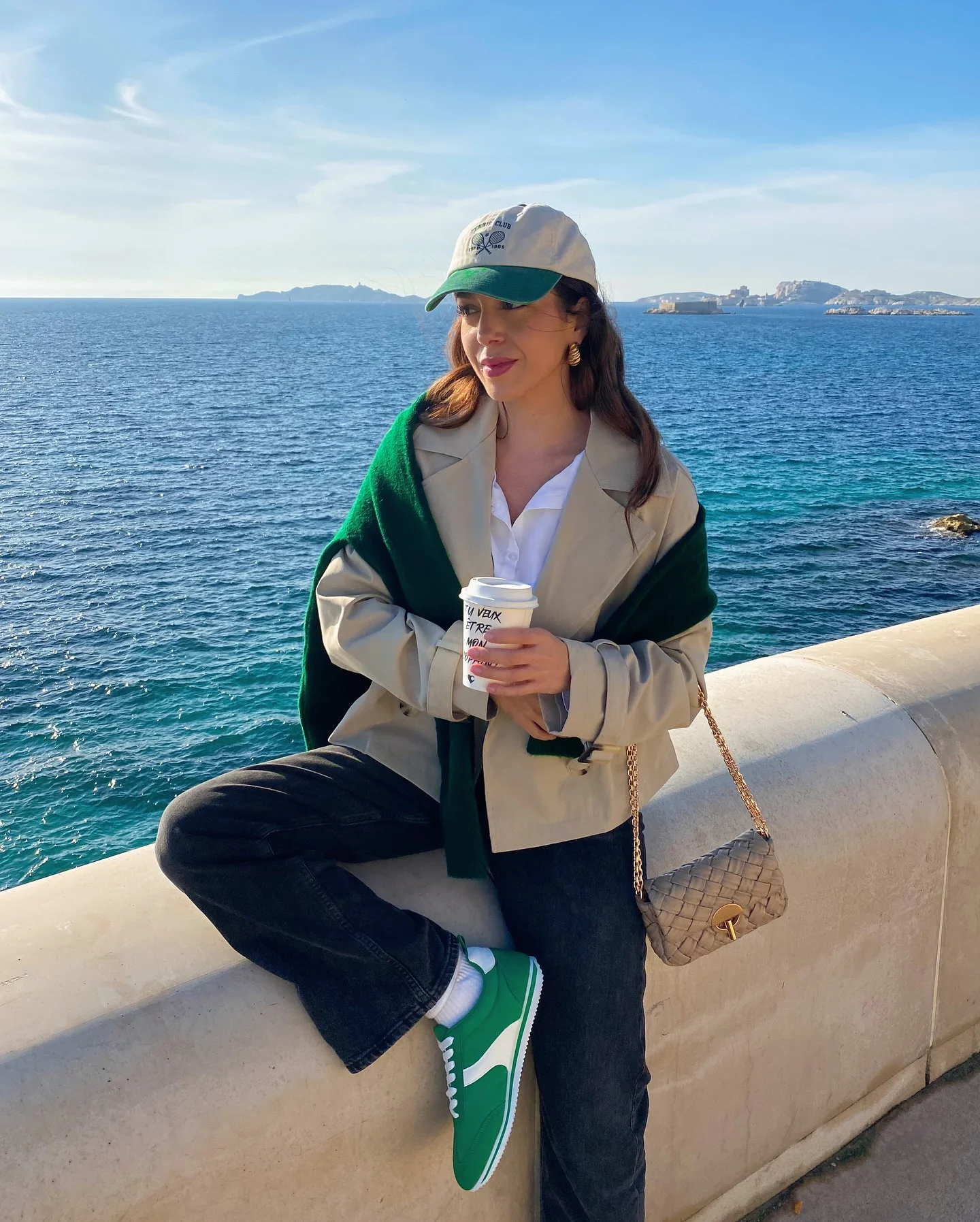 fall outfits with sneakers 2026 Coastal Green Sneakers And Elevated Casual Layers
