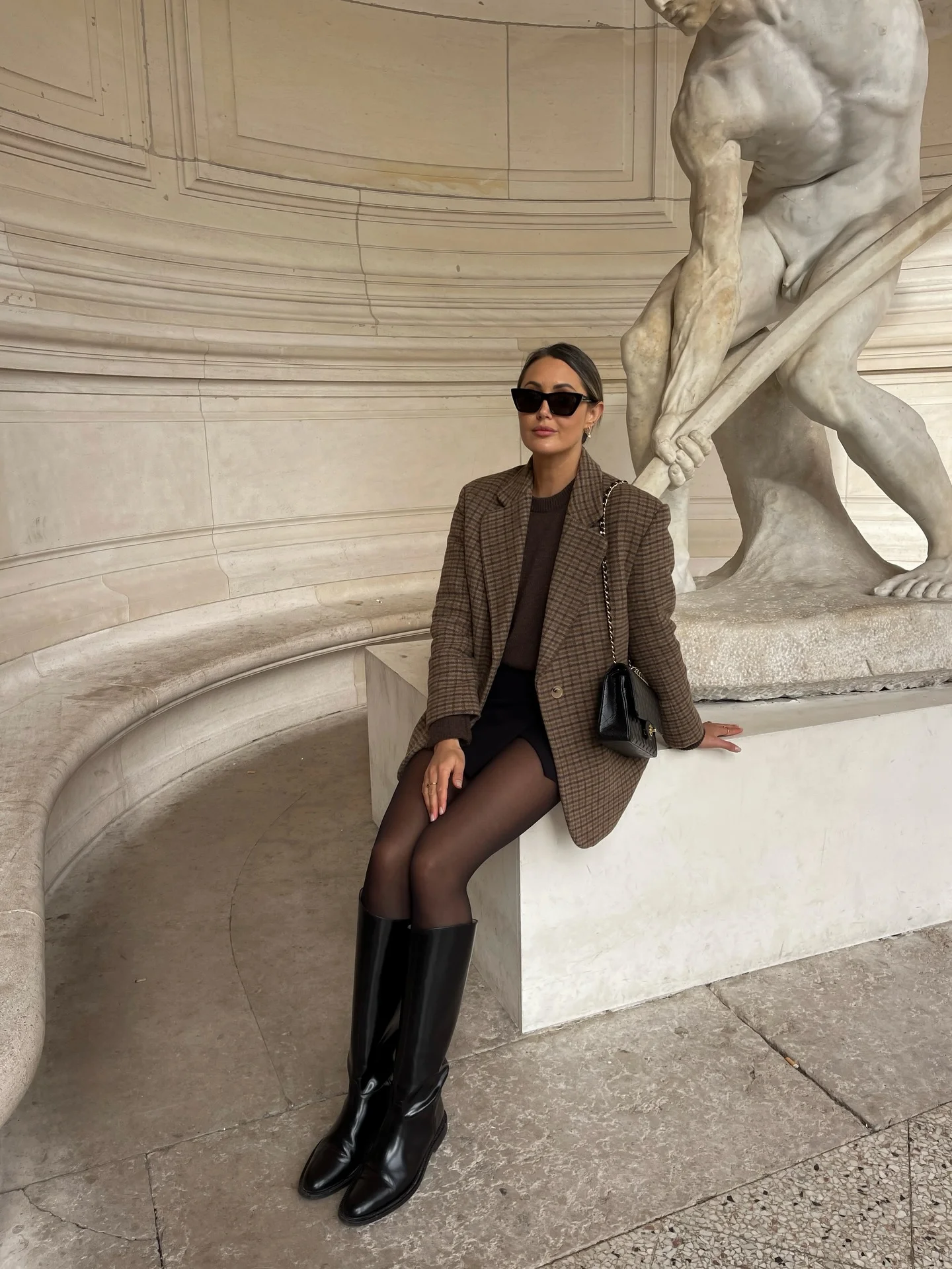 fall outfits with boots 2026 Chocolate Tones And Sleek Riding Boots