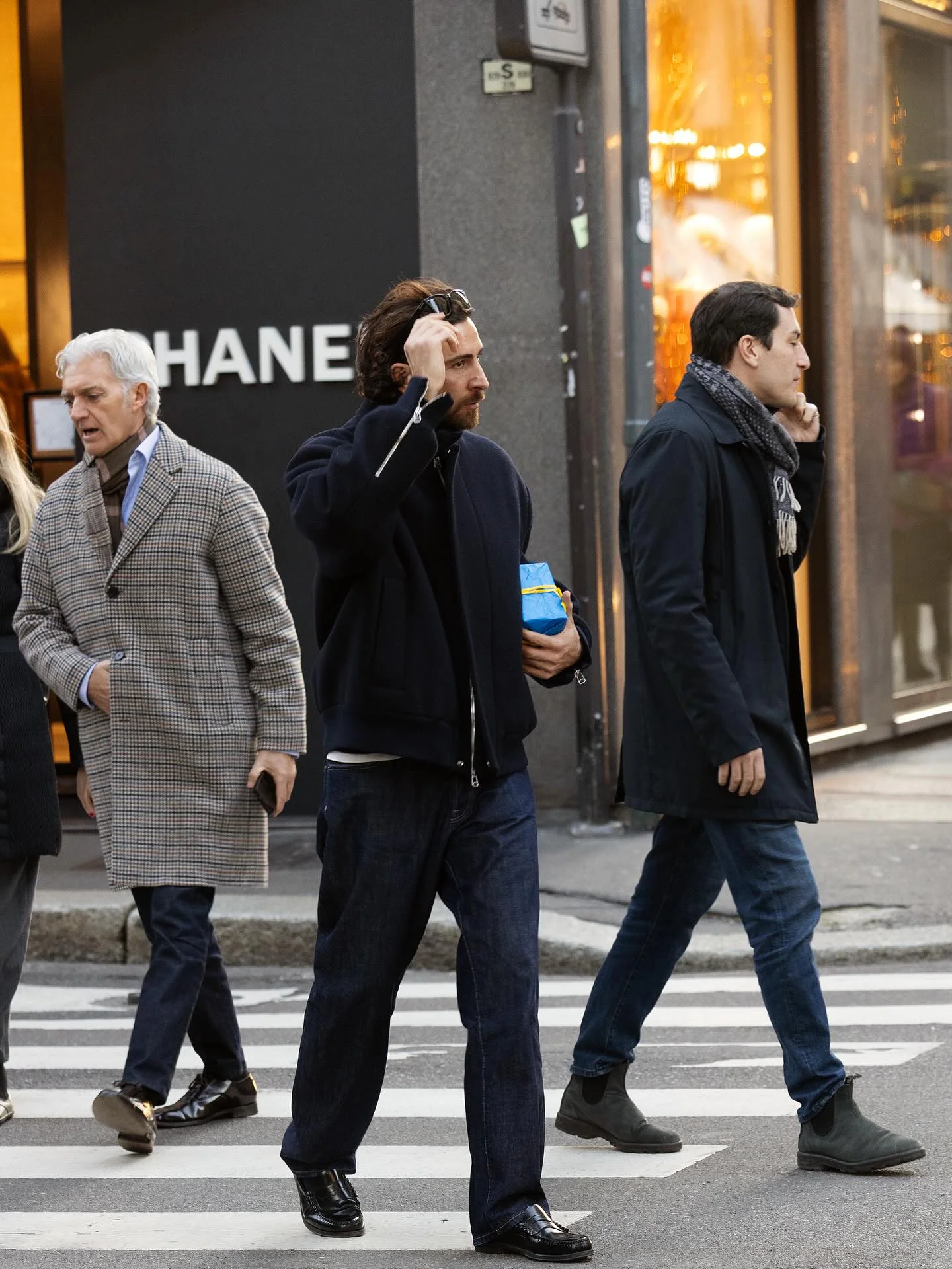 fall outfits ideas for men 2026 Dark Minimalism With Wide-Leg Denim Sophistication
