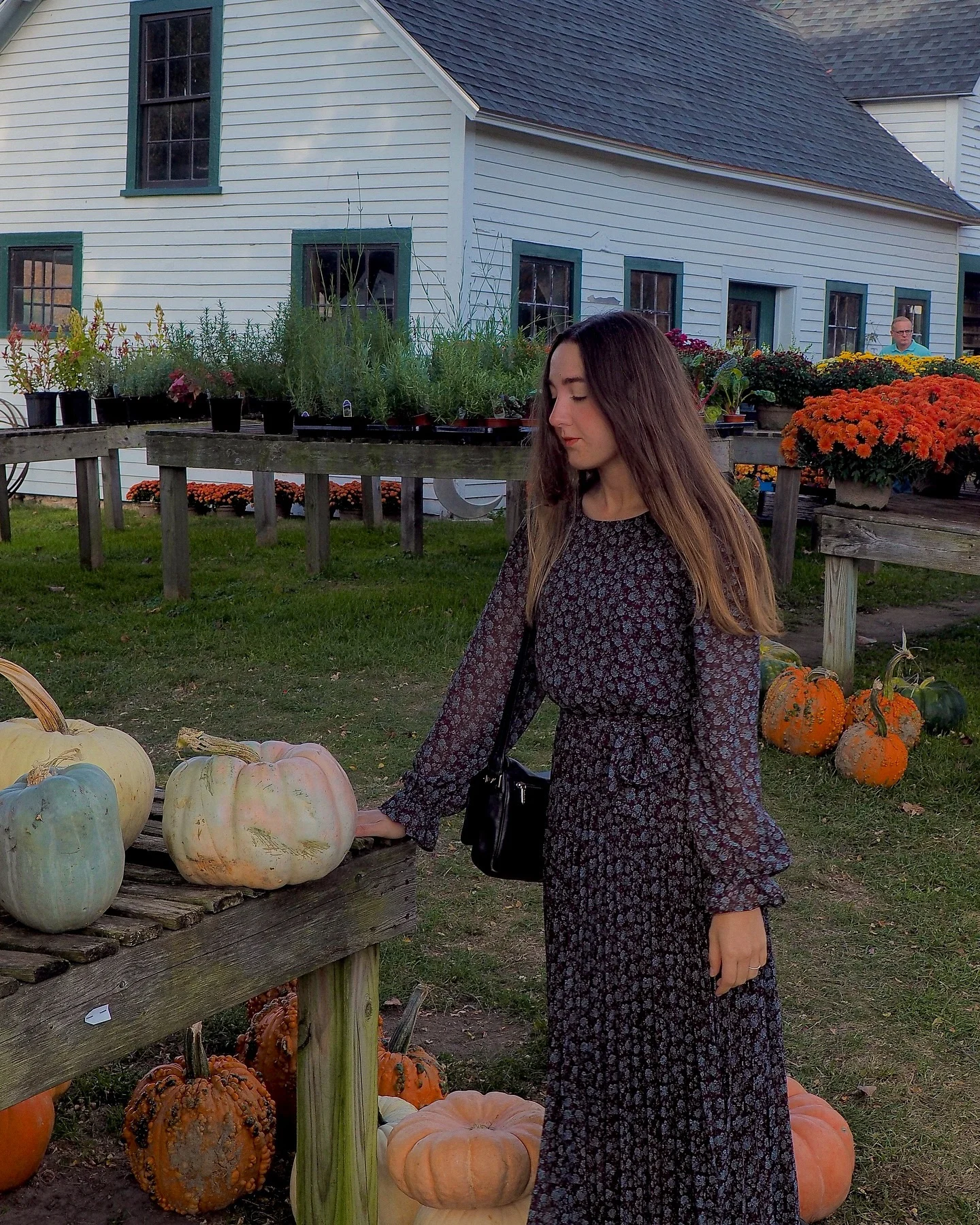fall outfits with dresses 2026 Delicate Floral Maxi Dress For Cozy Seasonal Traditions