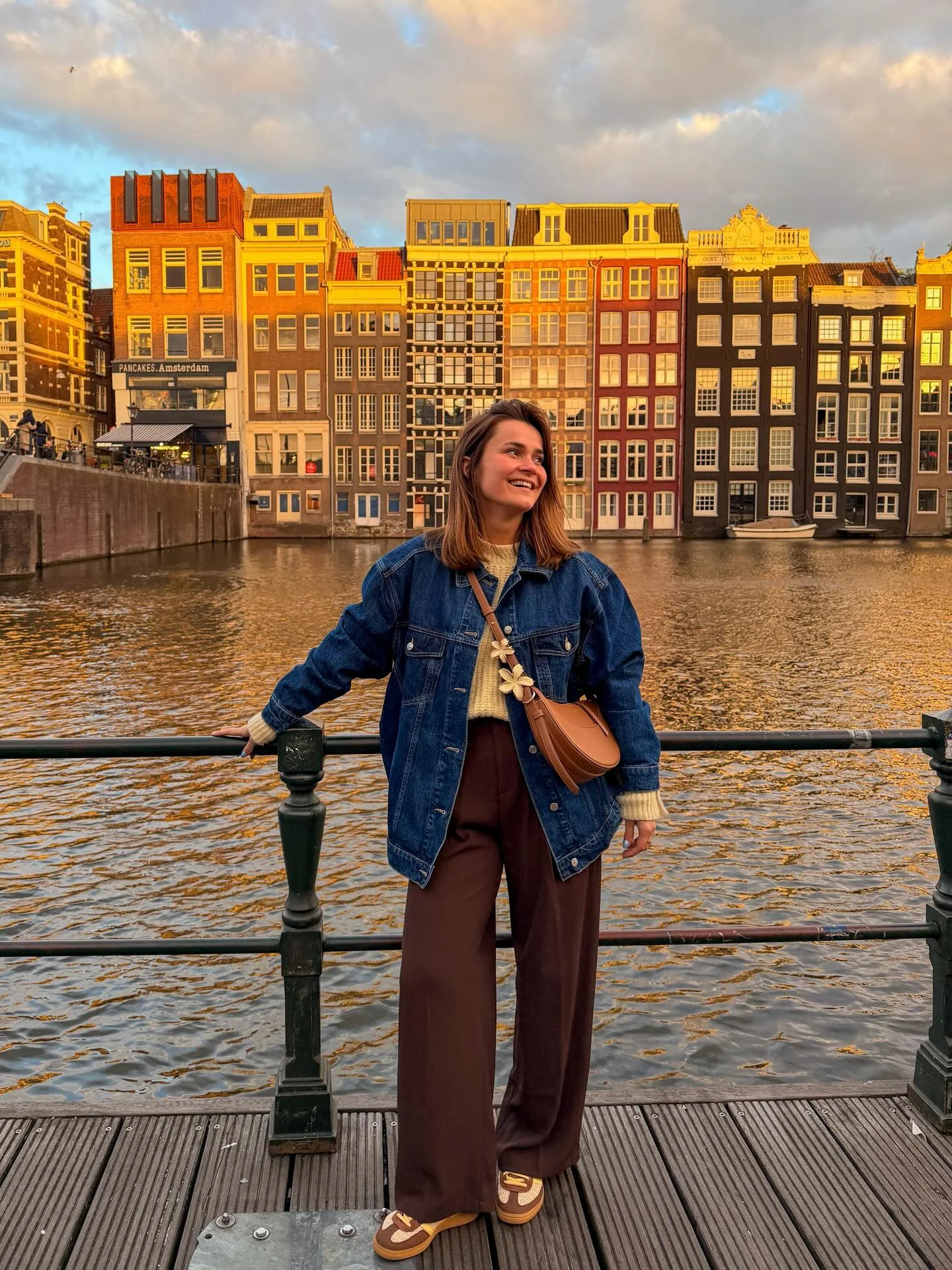 fall outfits with sneakers 2026 Golden Hour Denim Layers For Effortless European Style