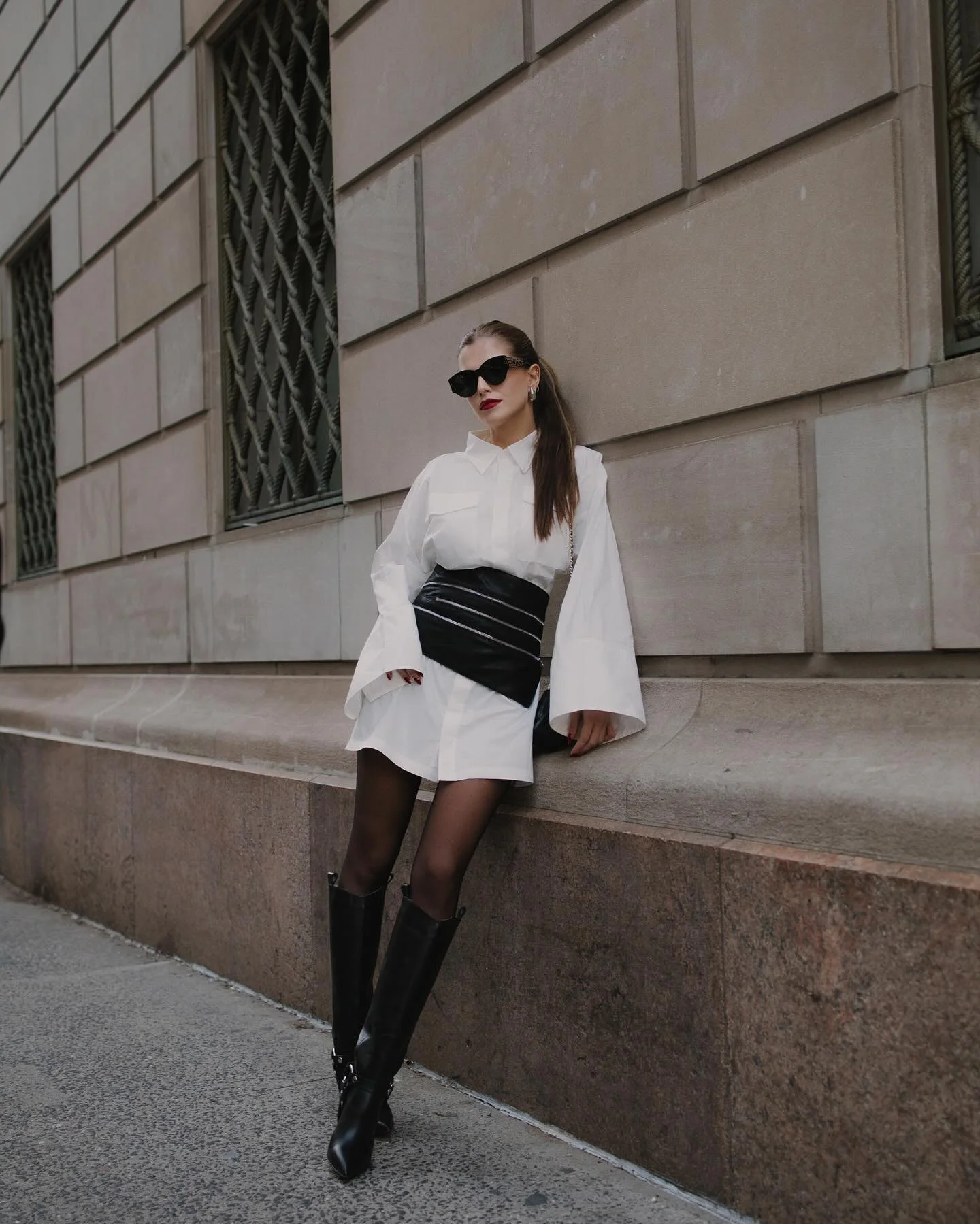fall streetwear outfits nyc 2026 Sharp Monochrome Dressing For Evening Plans
