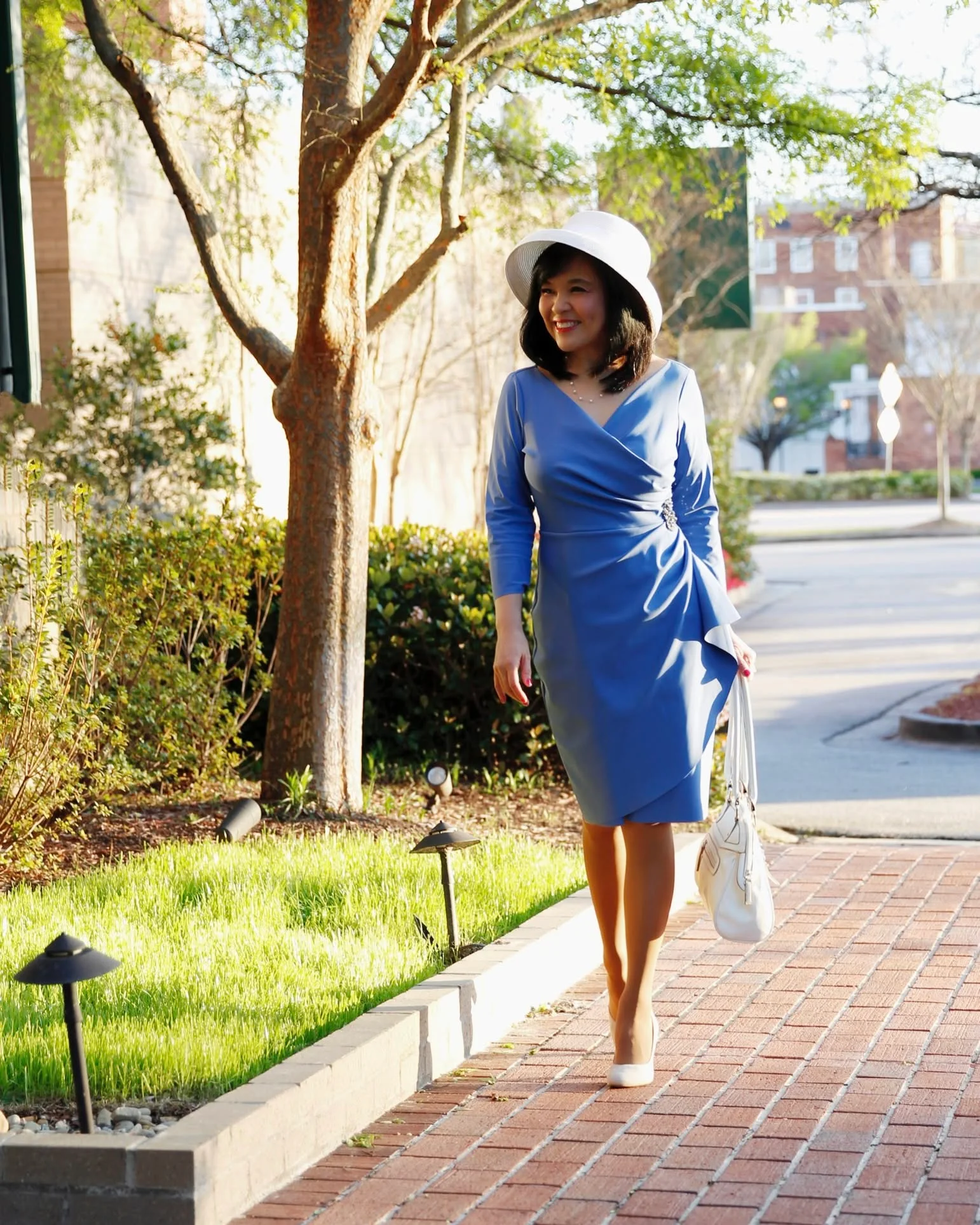 fall wedding guest dress 2026 Powder Blue Charm For Casual Garden Weddings