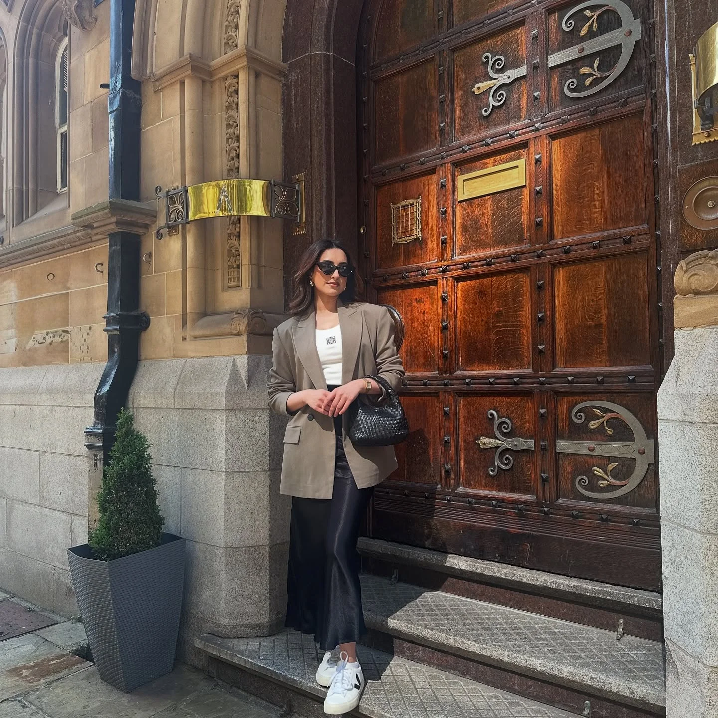 cute fall blazer outfits 2026 Blazer And Satin Skirt Styling That Feels Effortlessly Chic