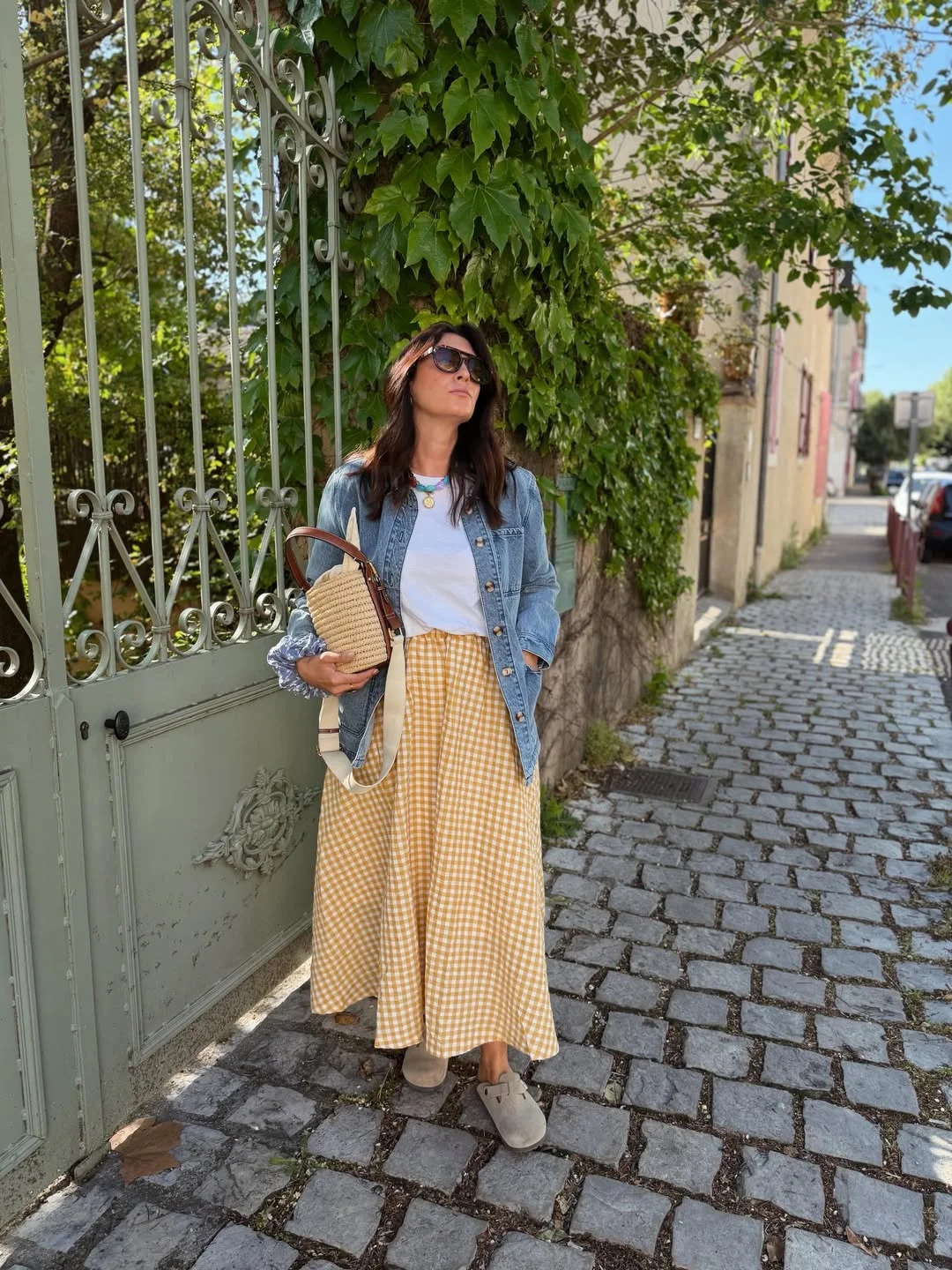 early summer outfits 2026 Gingham Skirt Styling For Sunny Weekend Walks