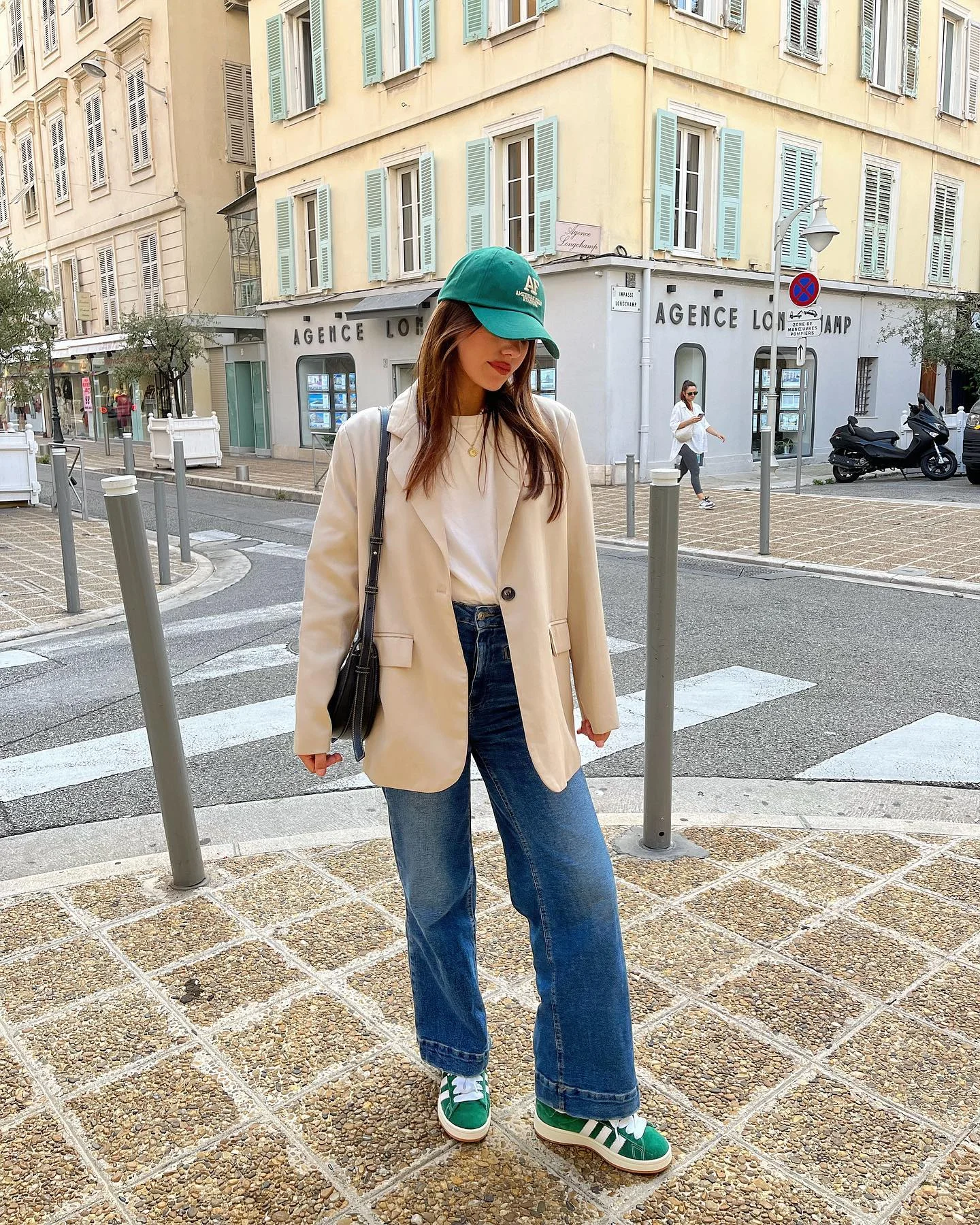 fall outfits with sneakers 2026 Green Sneakers That Instantly Refresh Everyday Denim