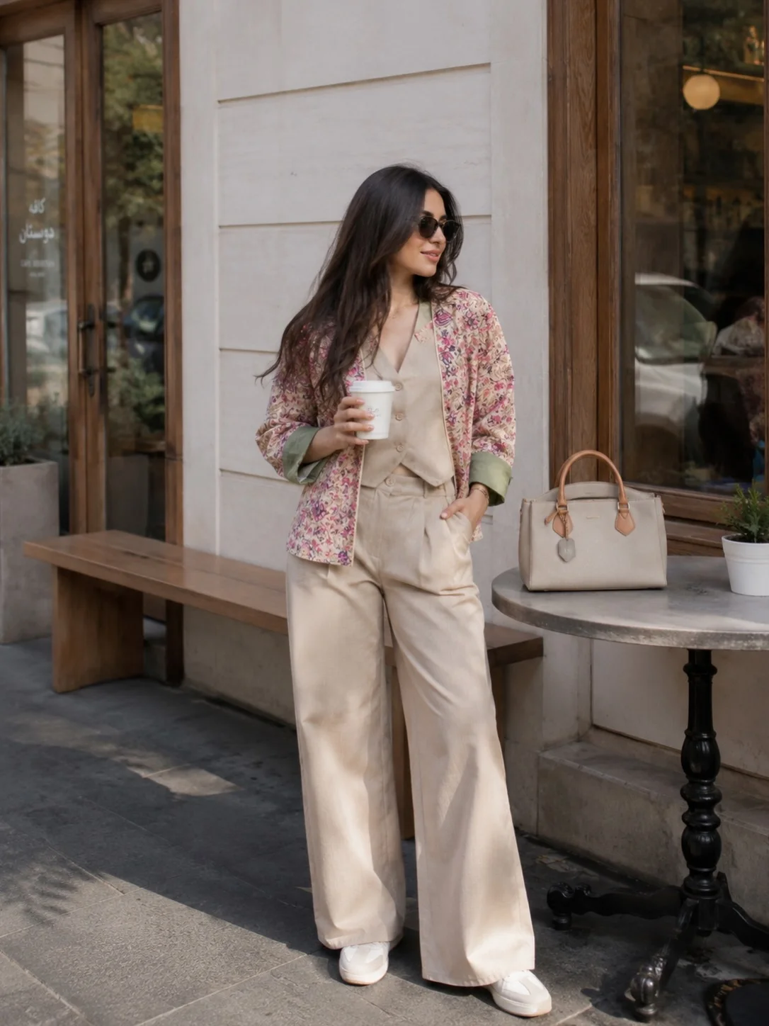 early fall outfits ideas 2026 Soft Florals And Cream Tones For Everyday Elegance