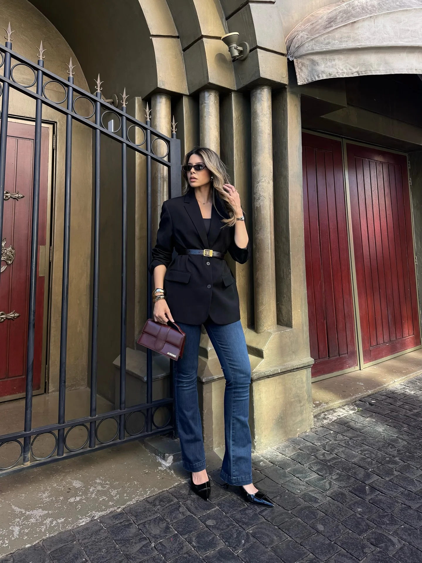 fall outfits with jeans 2026 Black Blazer Power Dressing With Denim