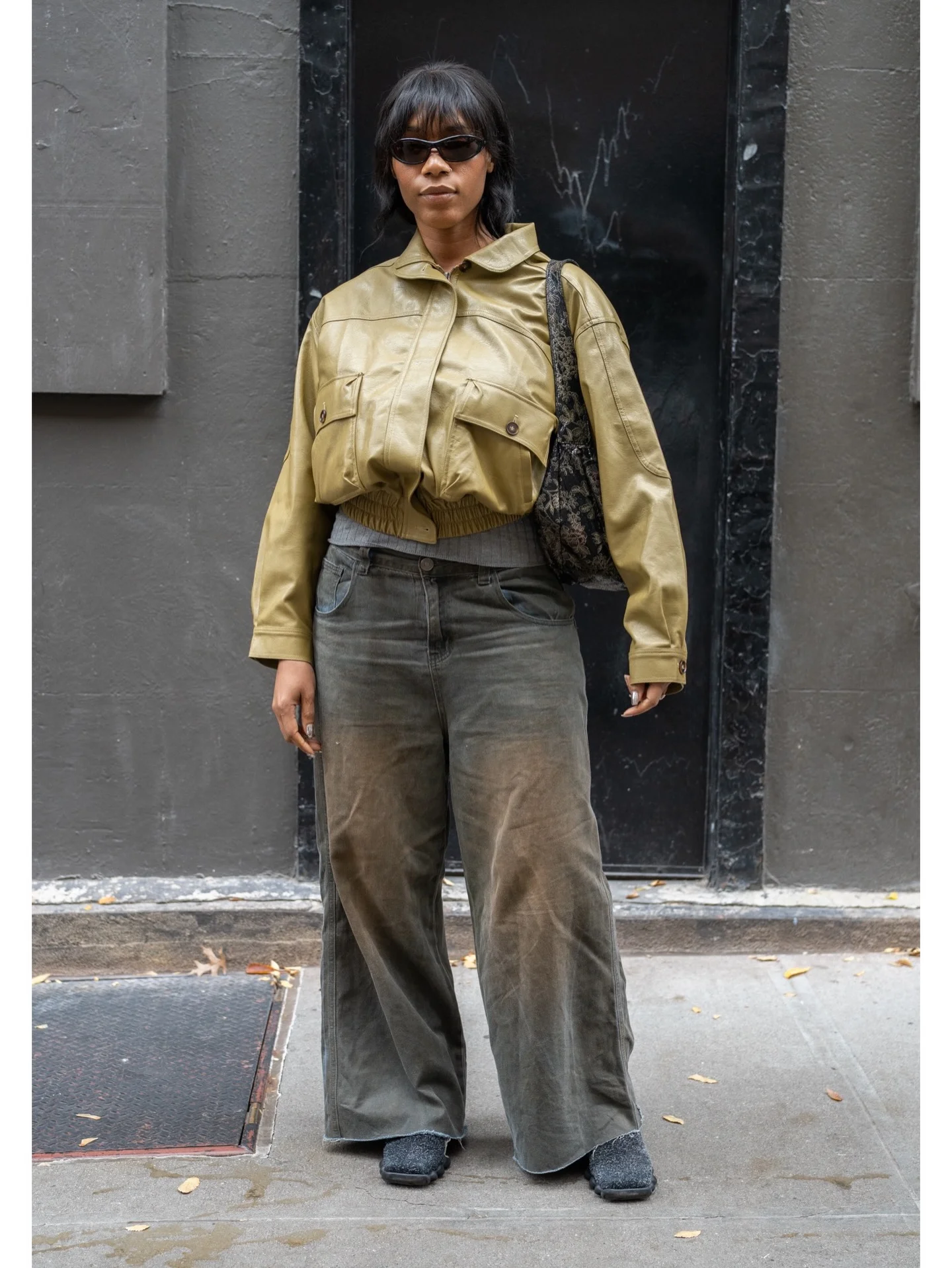 fall streetwear outfits nyc 2026 Earth-Tone Leather And Midsize Streetwear Inspiration