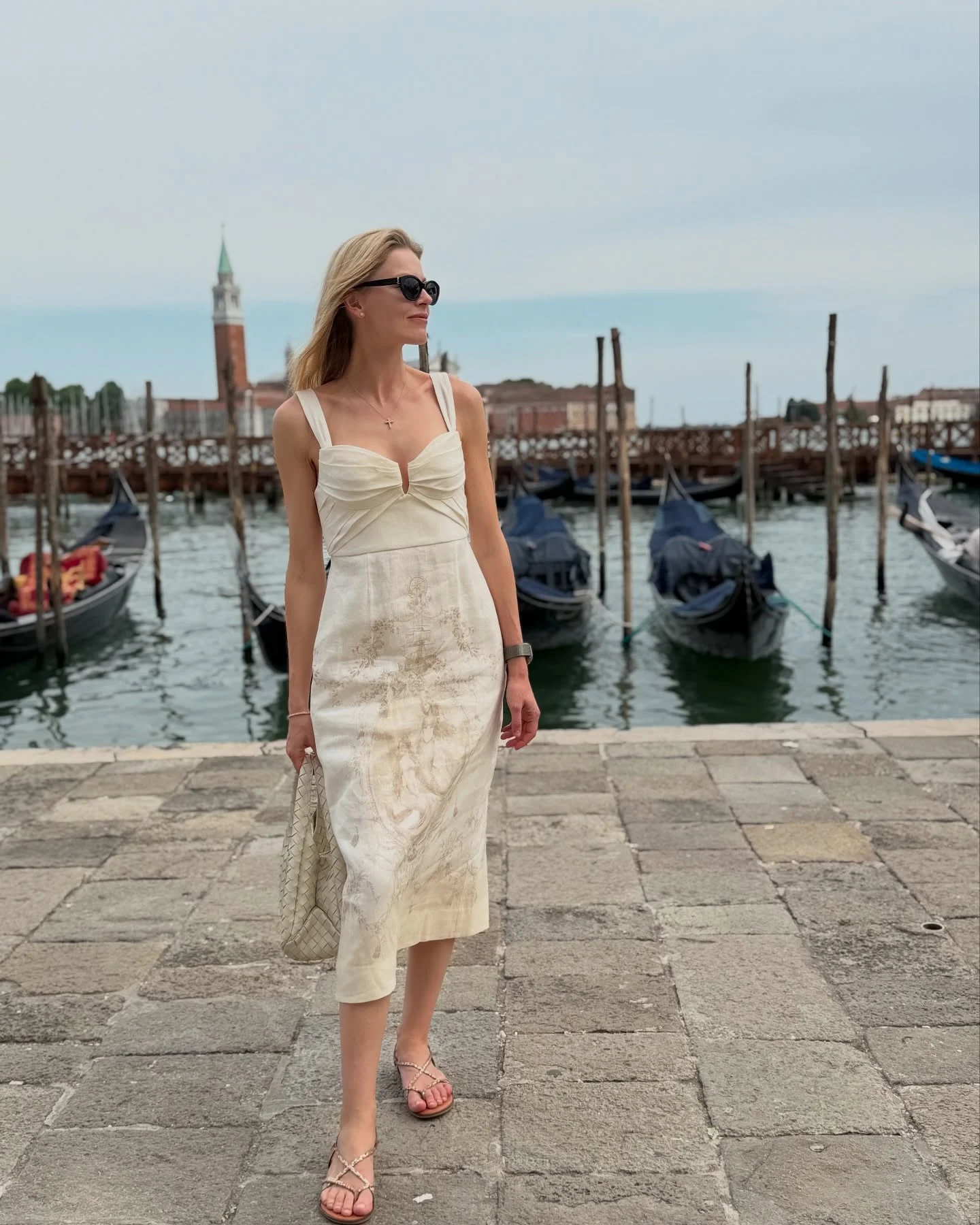 july outfits ideas 2026 Elegant Ivory Midi Dress For Romantic Summer Evenings