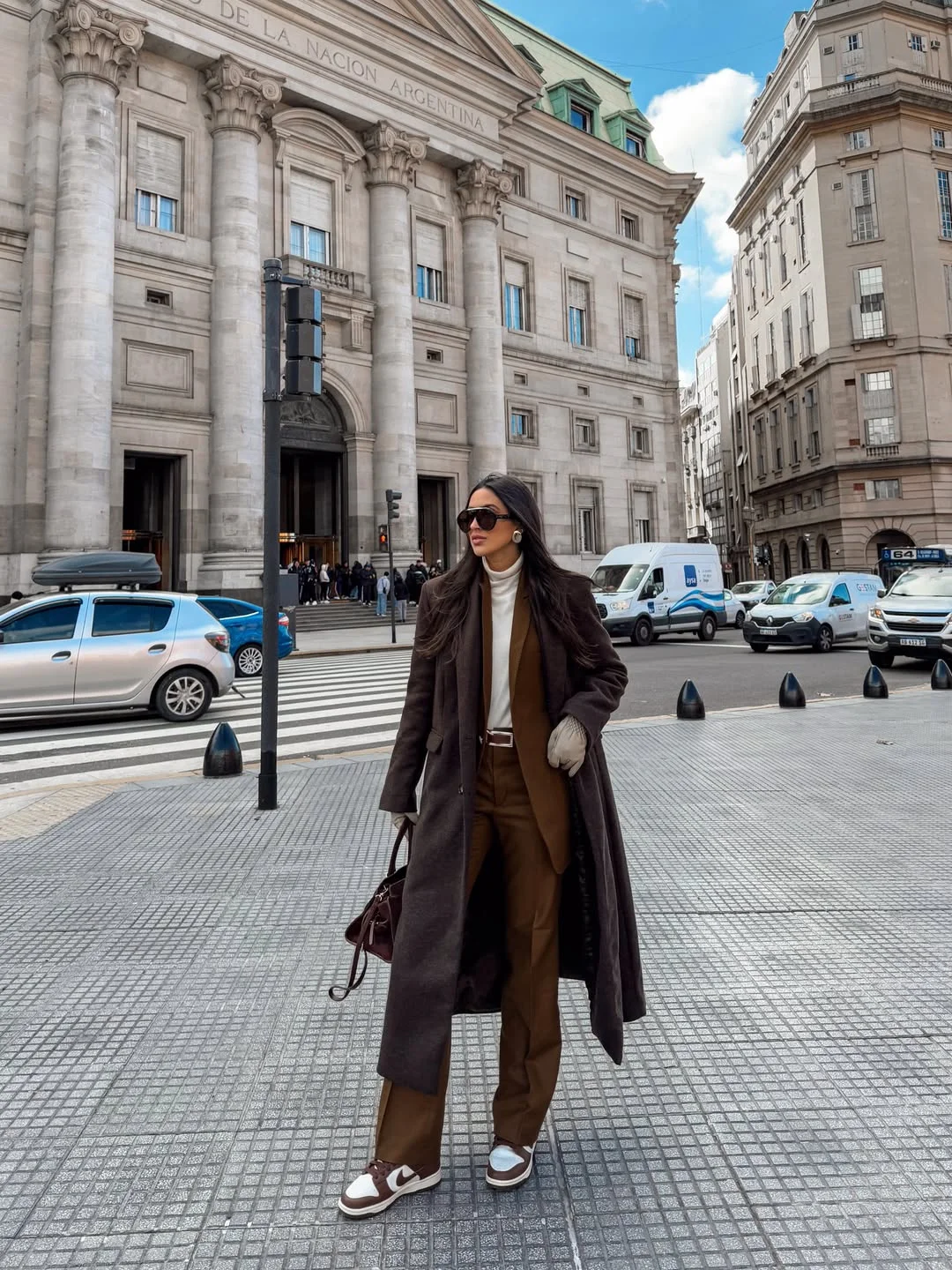 fall fashion trends for women 2026 Monochrome Chocolate Tailoring With Sporty Streetwear Energy