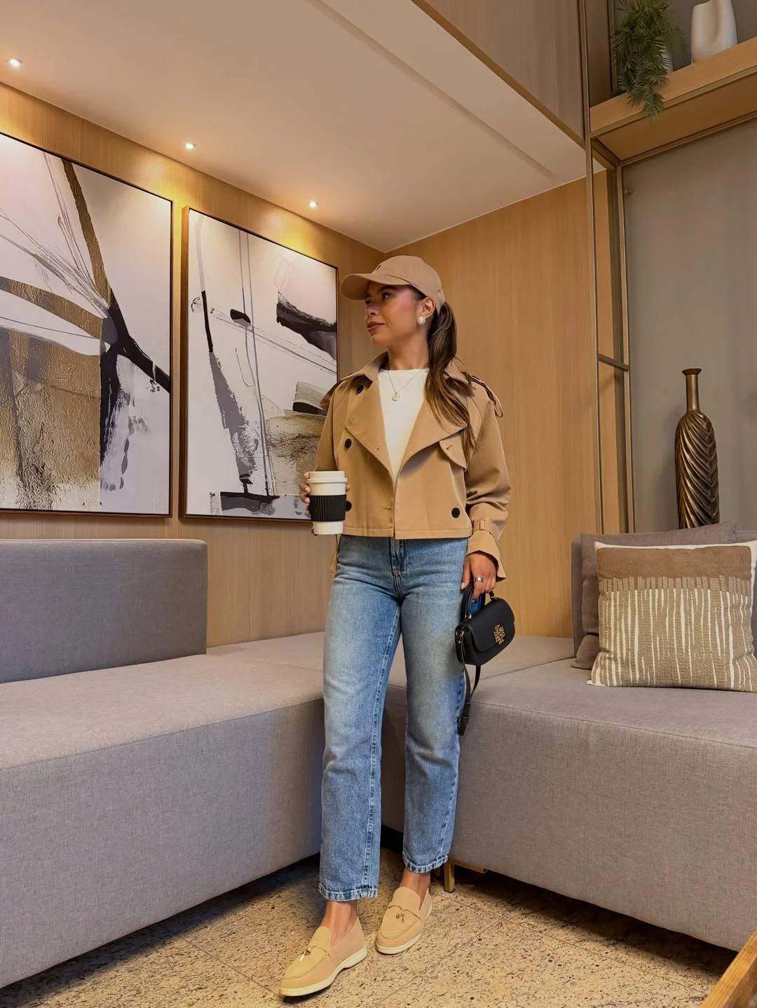 fall outfits with jeans 2026 Classic Trench Energy With Light-Wash Denim