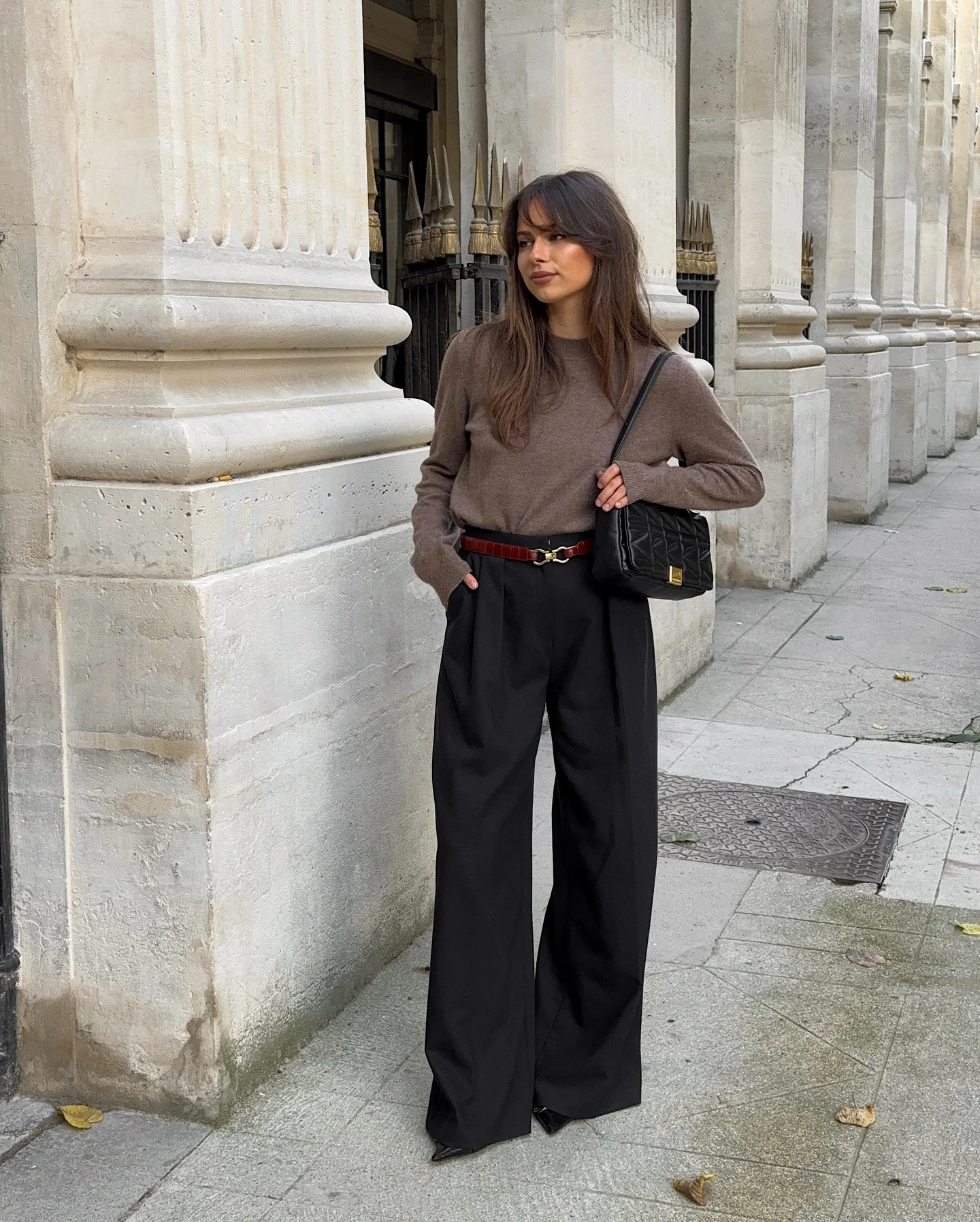 fall business casual outfits for women 2026 Soft Knitwear And Wide-Leg Trousers For Everyday Elegance