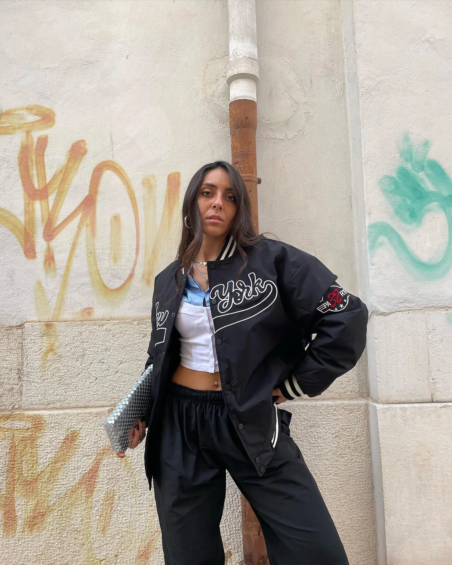 fall outfits for college students casual 2026 Streetwear Edge With A Modern Varsity Statement
