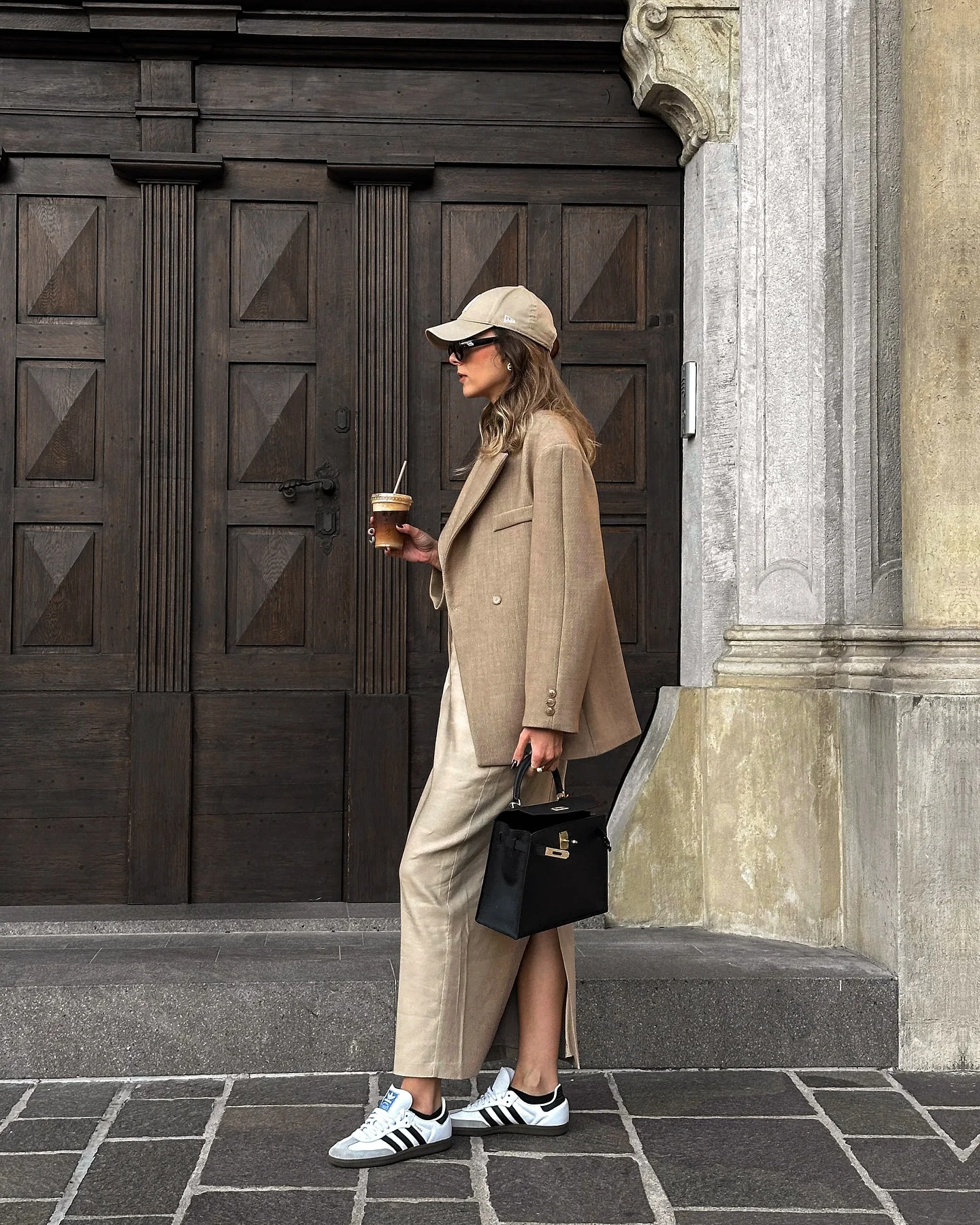 cute fall blazer outfits 2026 Monochrome Neutrals With Sporty Autumn Energy