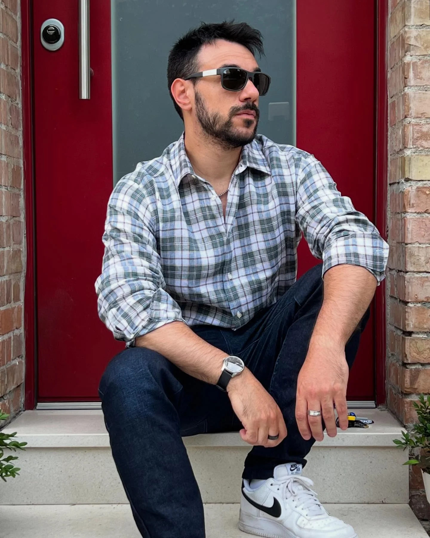 fall outfits ideas for men 2026 Classic Plaid Shirt And Dark Denim For Timeless Autumn Appeal