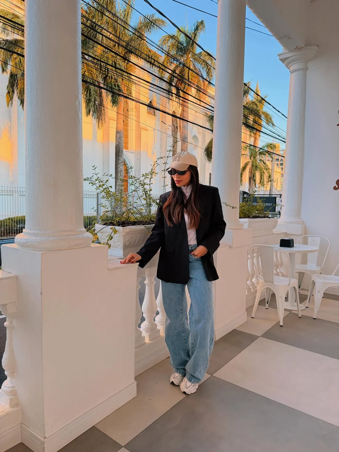 fall outfits with sneakers 2026 Oversized Blazer And Wide Leg Denim For Modern City Days