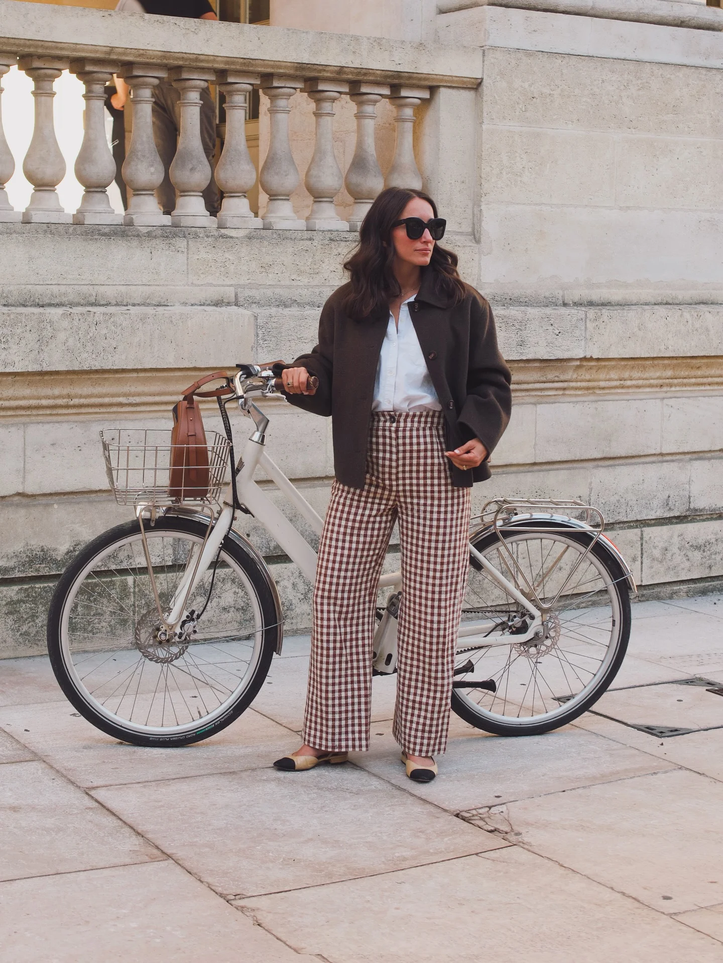 fall pants outfits 2026 Plaid Wide Leg Trousers For Effortless City Style