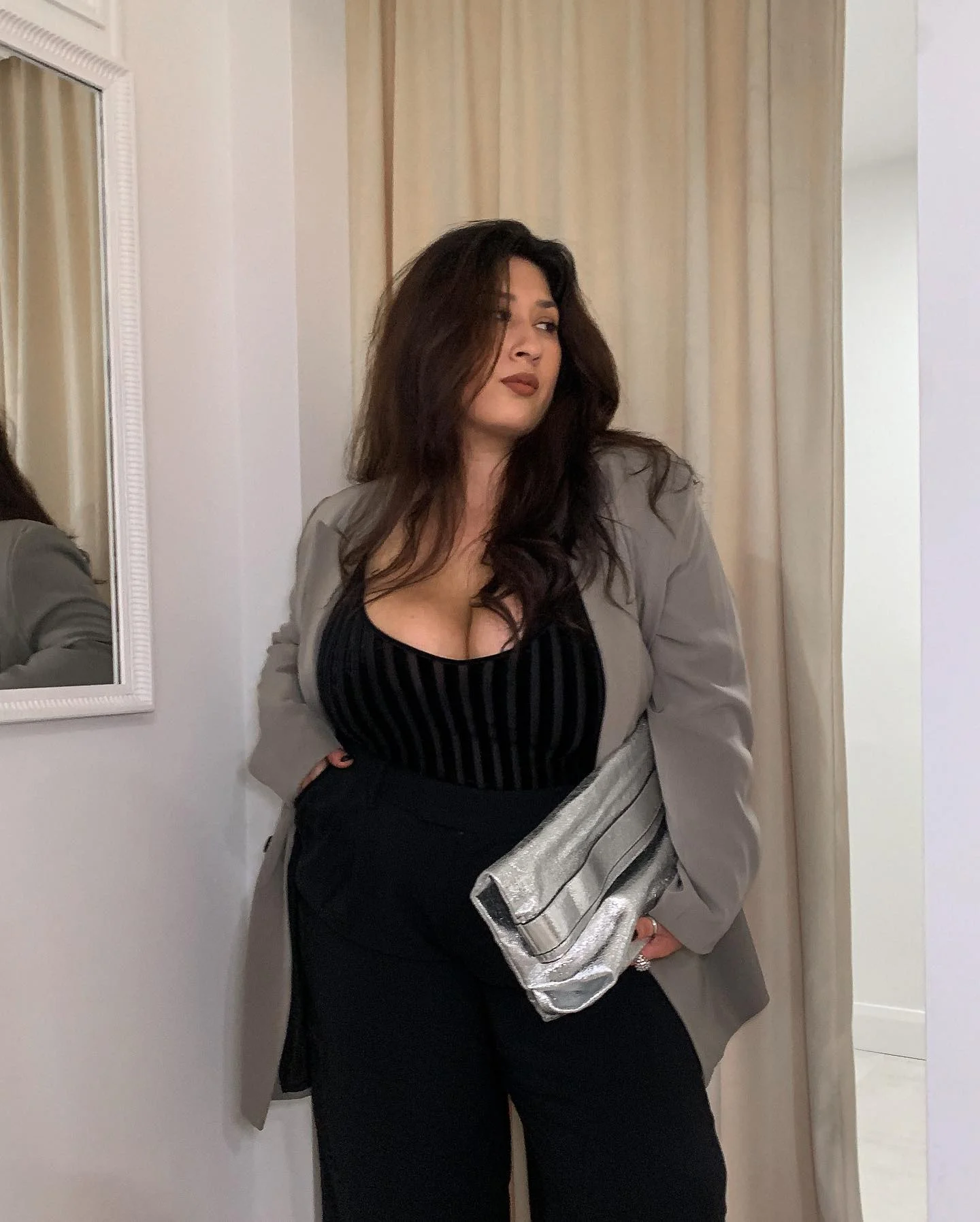 fall outfits for big busted women 2026 Modern Evening Style With Tailored Layers