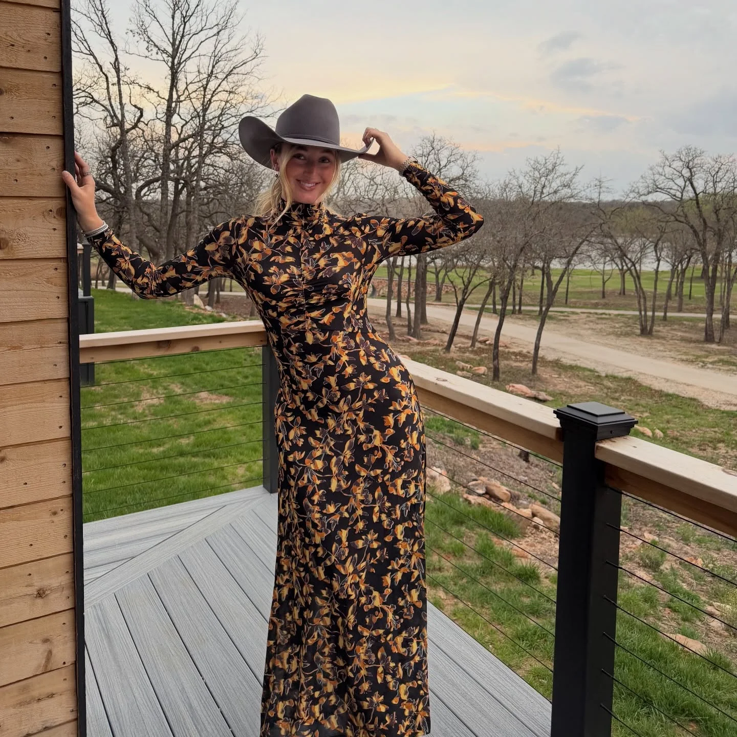 fall outfits with dresses 2026 Western Romance Meets Modern Floral Elegance