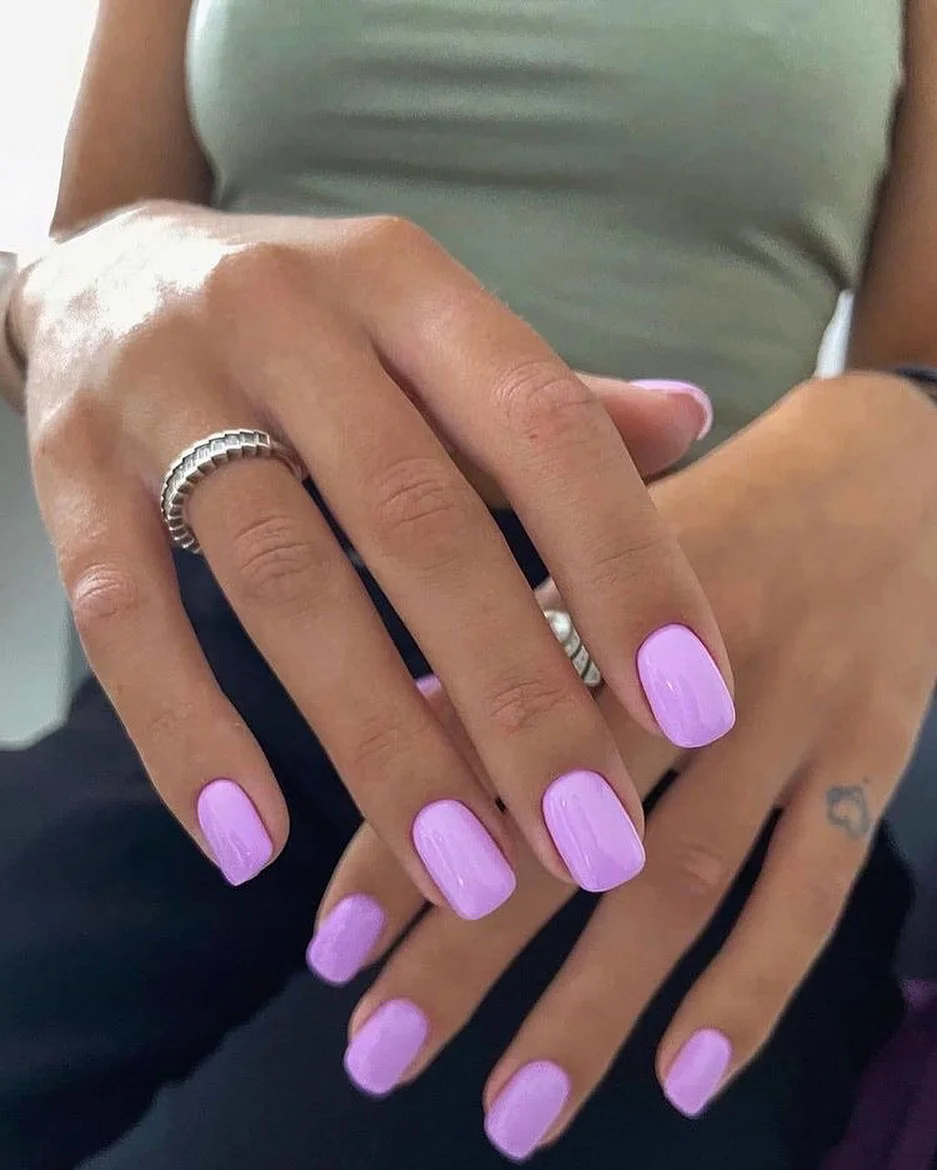 july nail colors ideas 2026 Lavender Cream For A Soft July Refresh