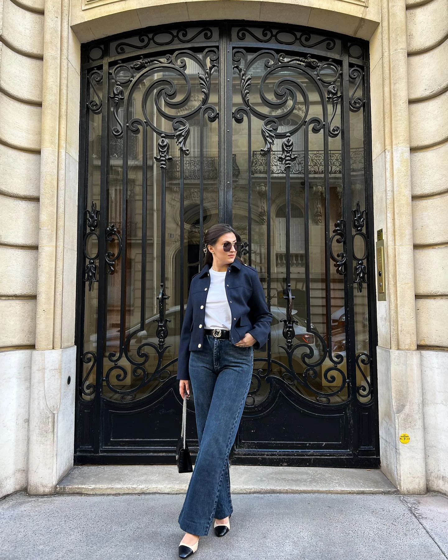 summer to fall outfits 2026 Parisian Navy And Denim For Everyday Elegance