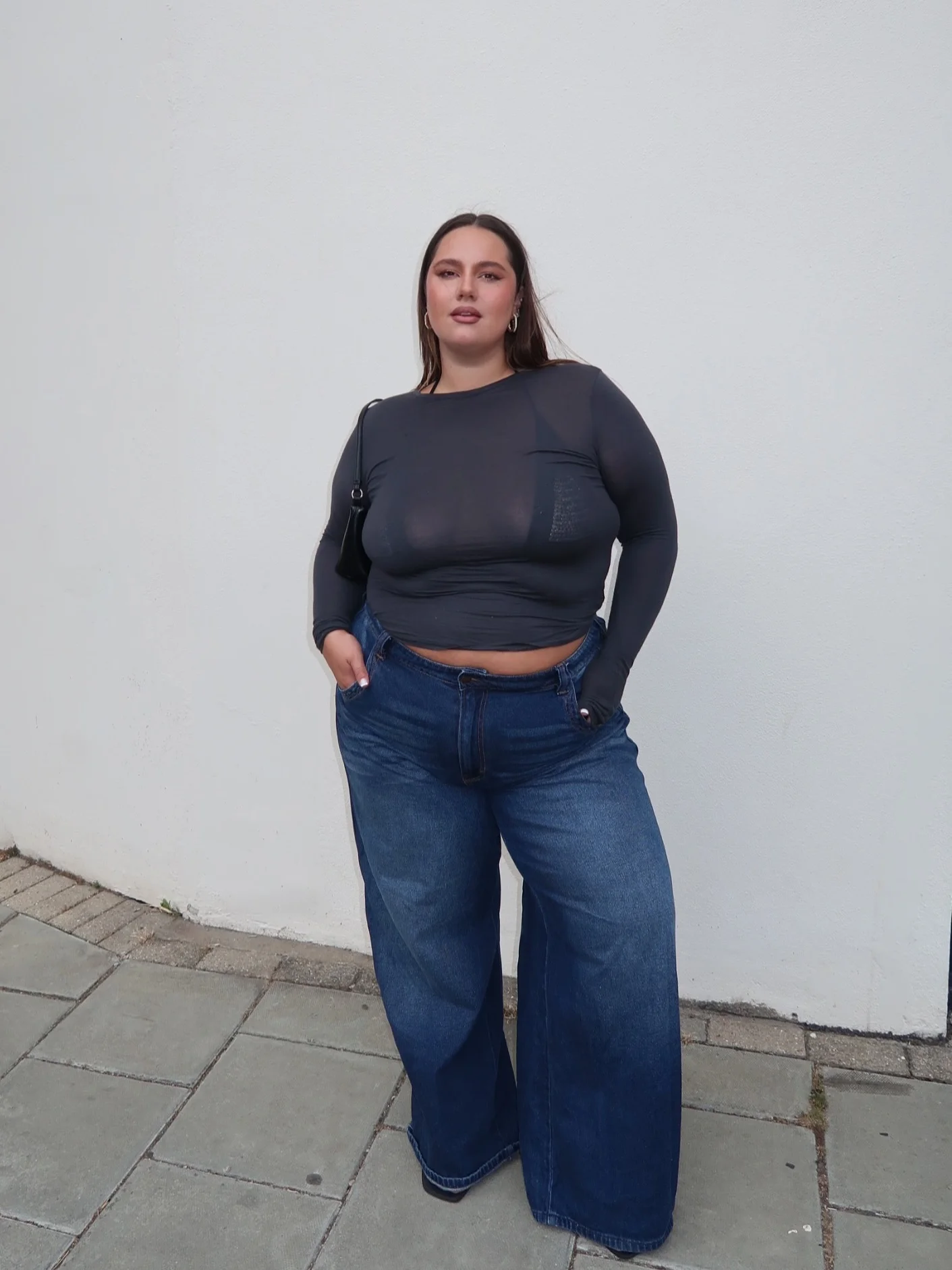 fall outfits for plus size women 2026 Wide-Leg Denim And Fitted Tops For Contemporary Style