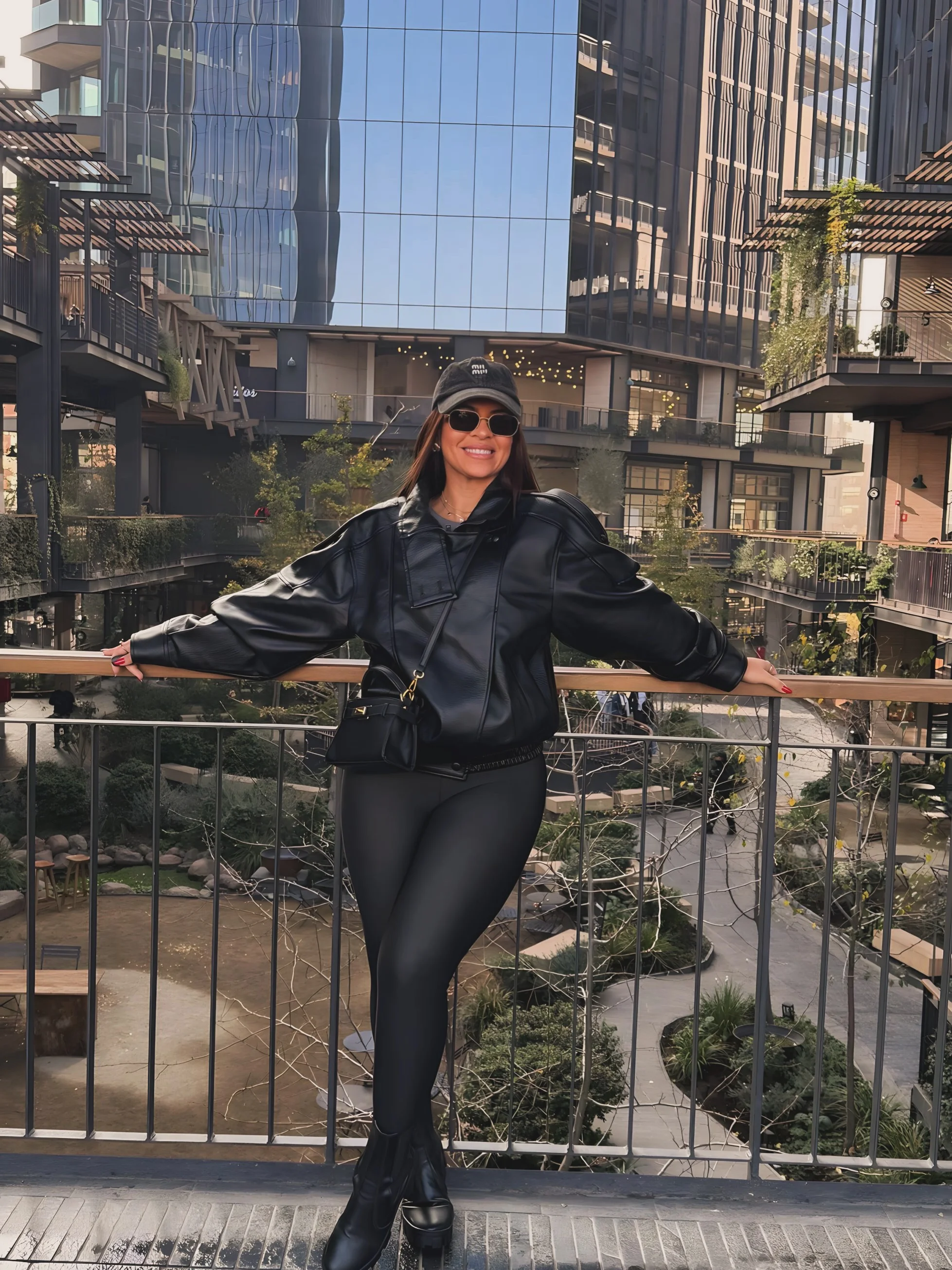 fall outfits with leggings 2026 All-Black Leggings Look With Modern City Edge