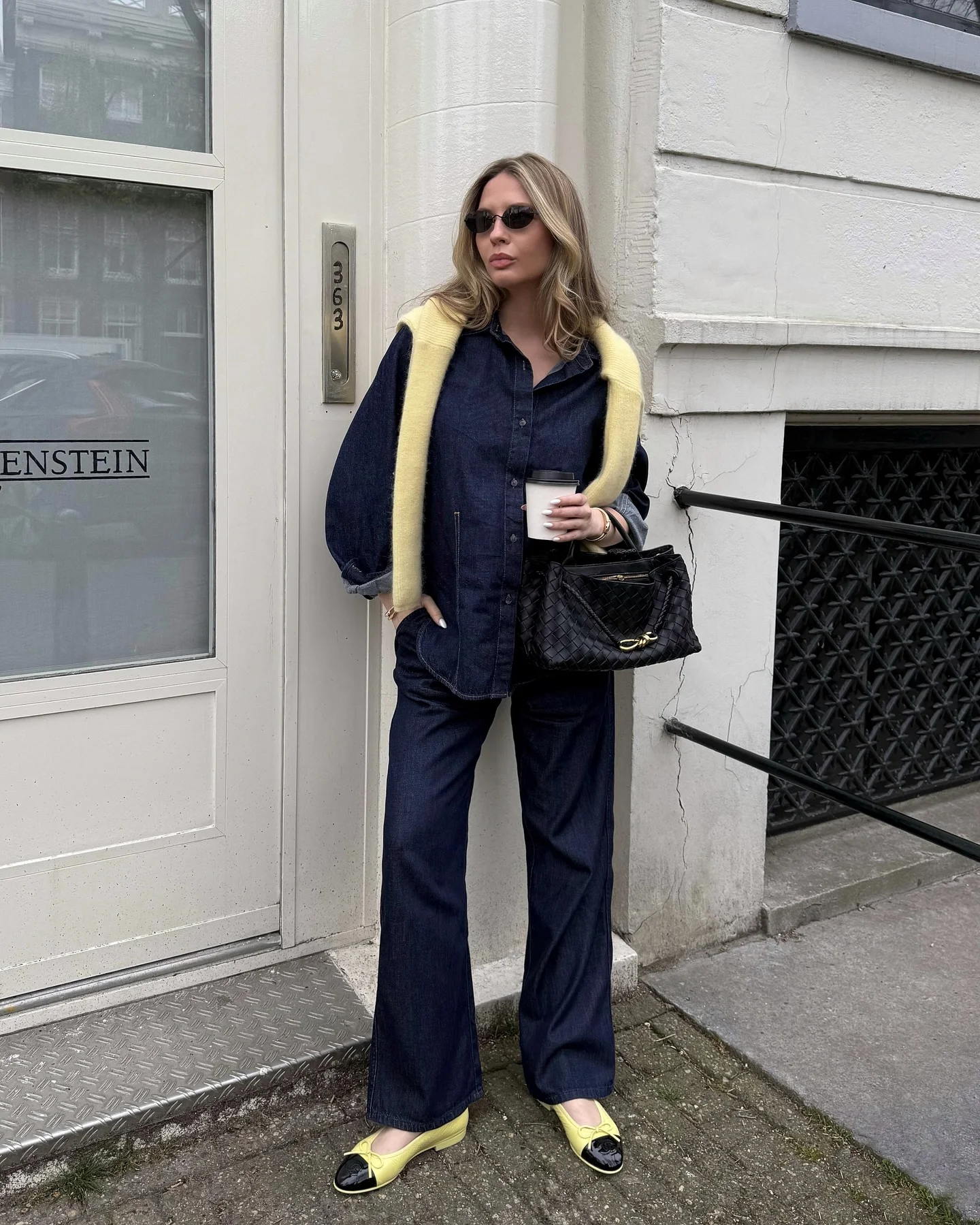 fall streetwear outfits nyc 2026 Butter Yellow Accents And Elevated Denim