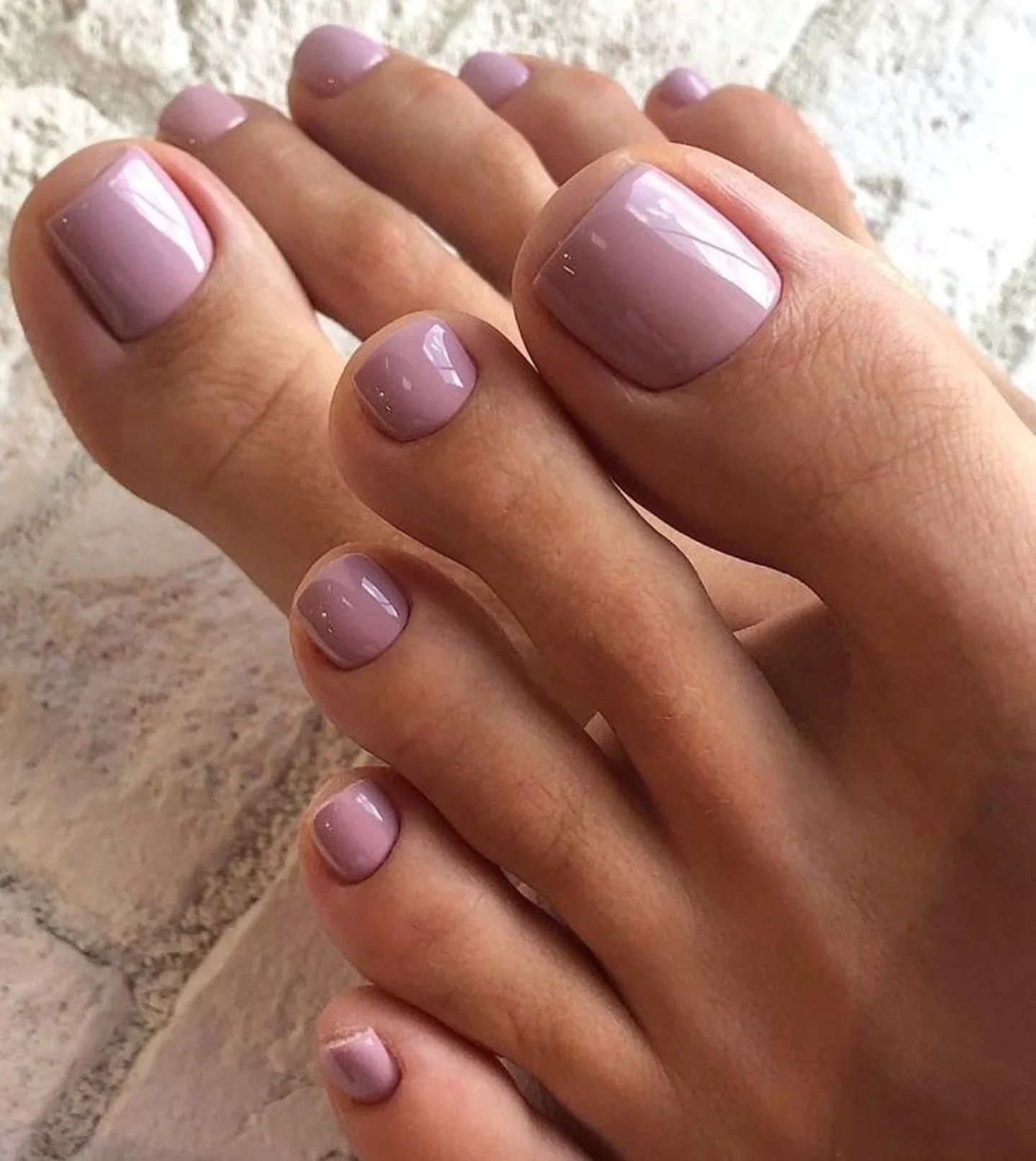 july toe nail colors ideas 2026 Dusty Lilac Minimalism That Never Goes Out Of Style