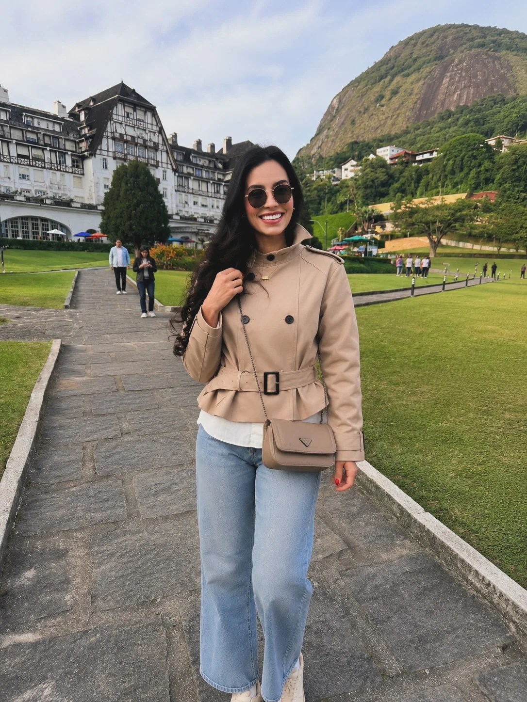 comfortable fall travel outfits 2026 Classic Trench Styling With Modern Denim