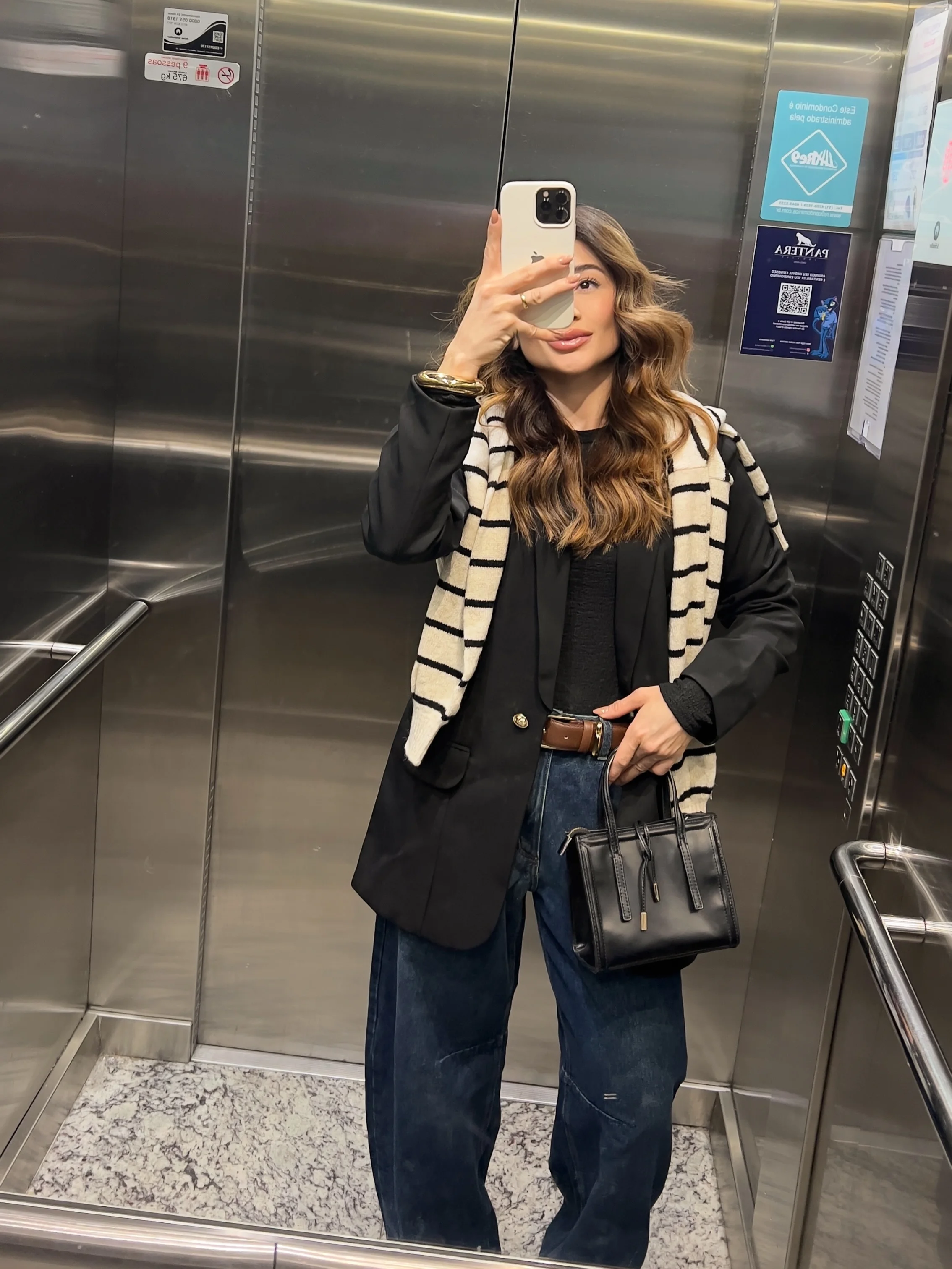 fall business casual outfits for women 2026 Classic Black Layers With Contemporary Proportions