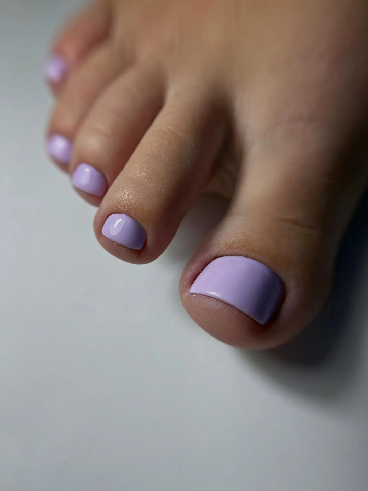 july toe nail colors ideas 2026 Pastel Purple Elegance With A Modern Twist
