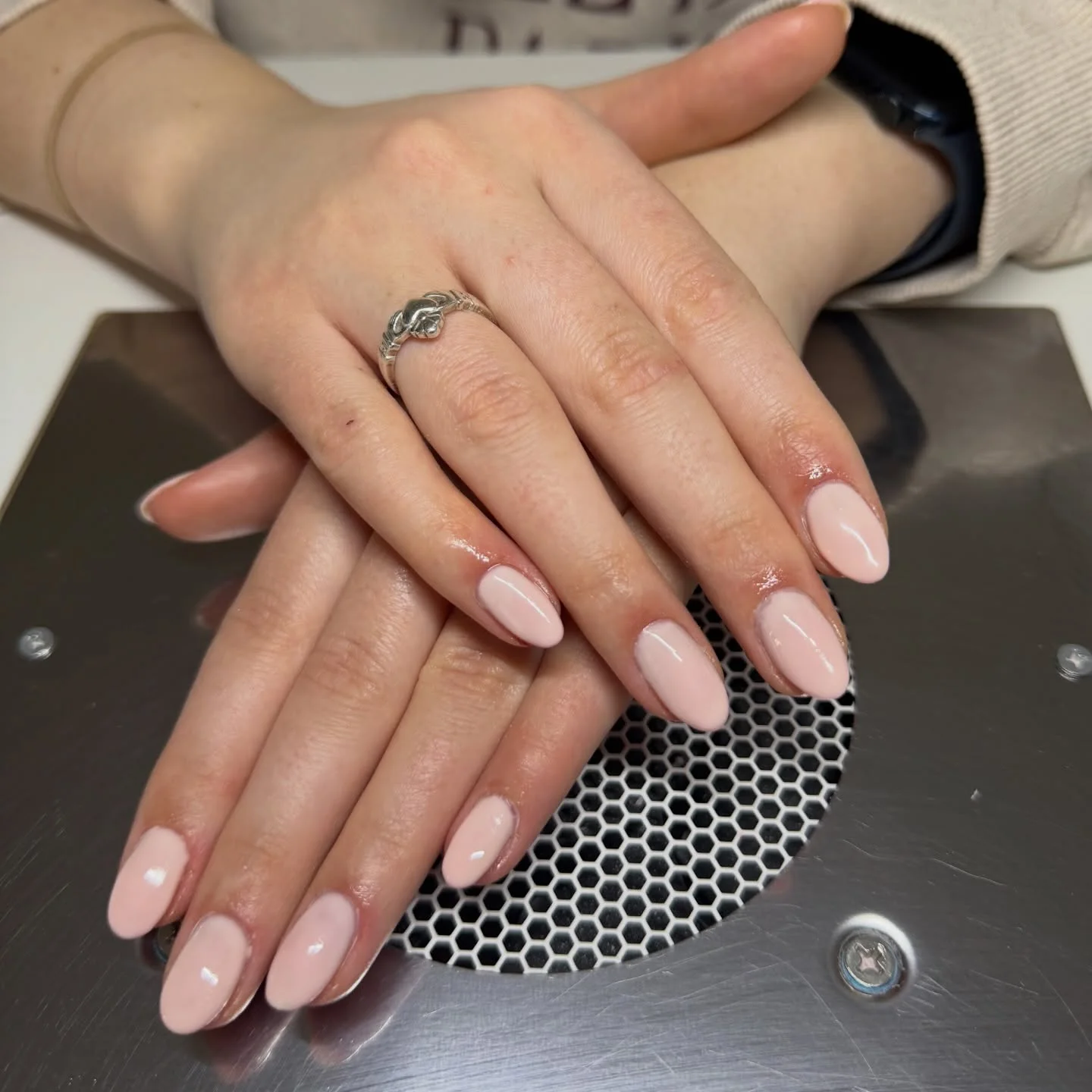 plain summer nails 2026 Soft Blush Almond Nails For Timeless Summer Elegance