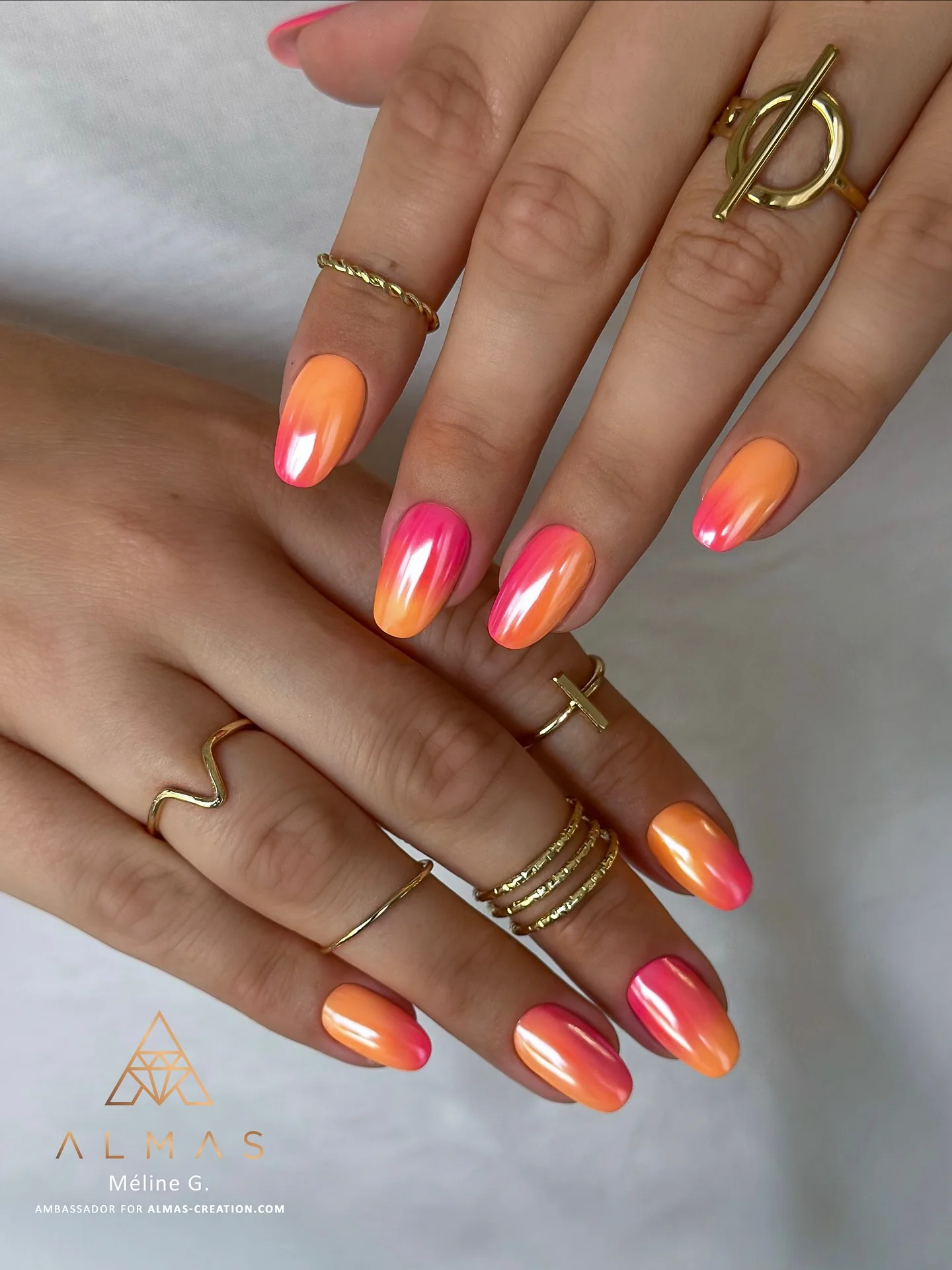 summer oval nails 2026 Sunset Ombre Nails That Capture Summer Energy